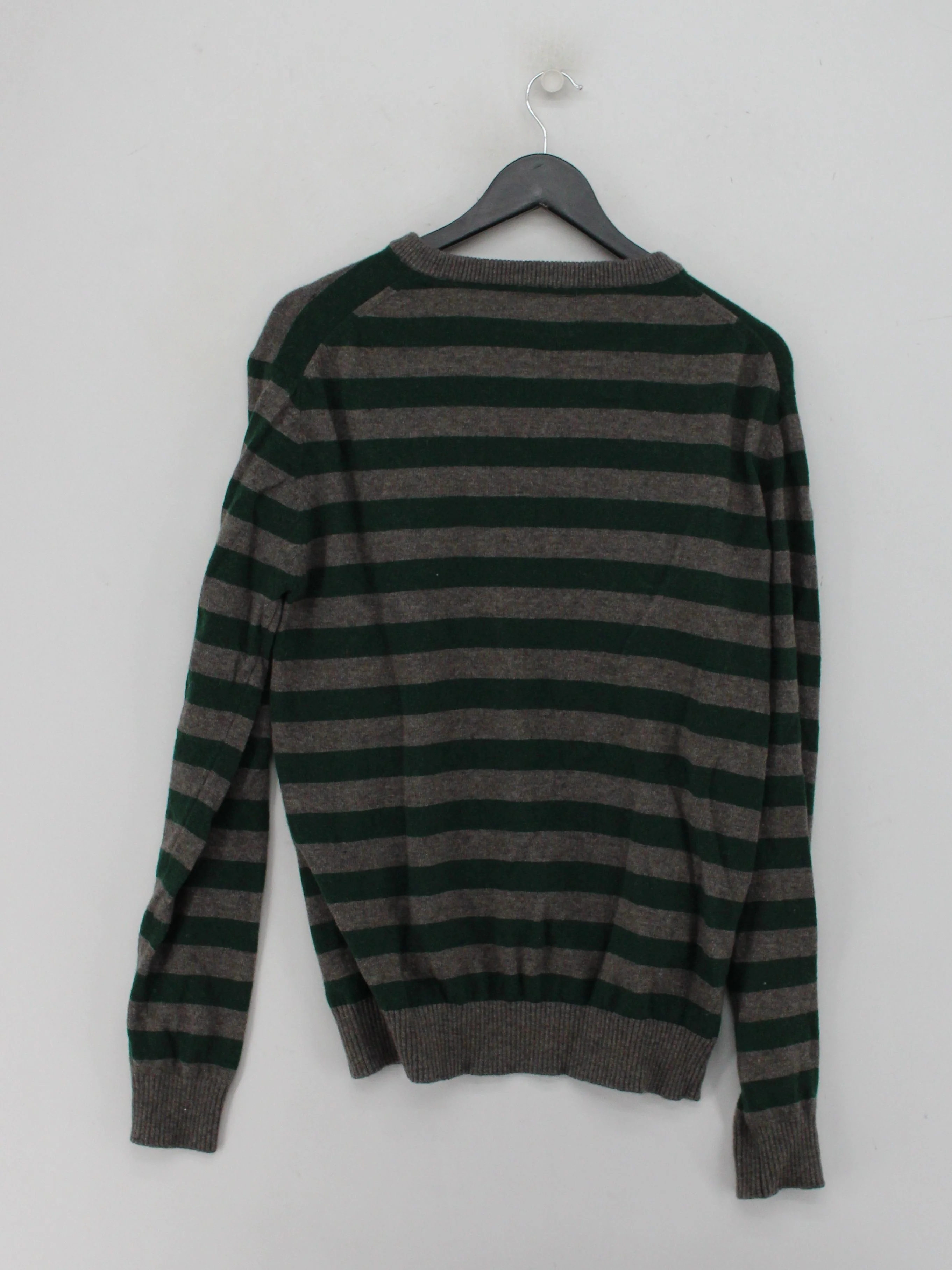 Joules Men's Jumper M Multi Striped Wool with Polyamide, Acrylic V-Neck Pullover - Image 2