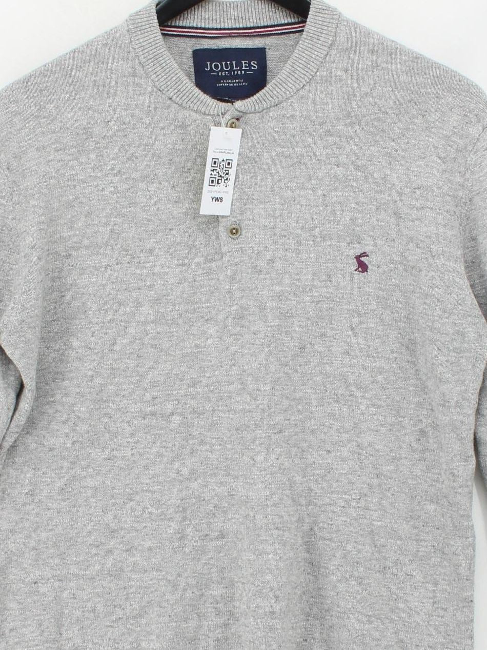 Joules Men's Jumper S Grey 100% Other Crew Neck Pullover - Image 3