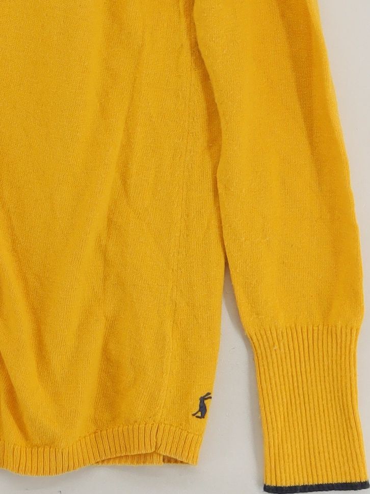Joules Men's Jumper S Yellow Cotton with Polyamide, Viscose, Acrylic Pullover - Image 4