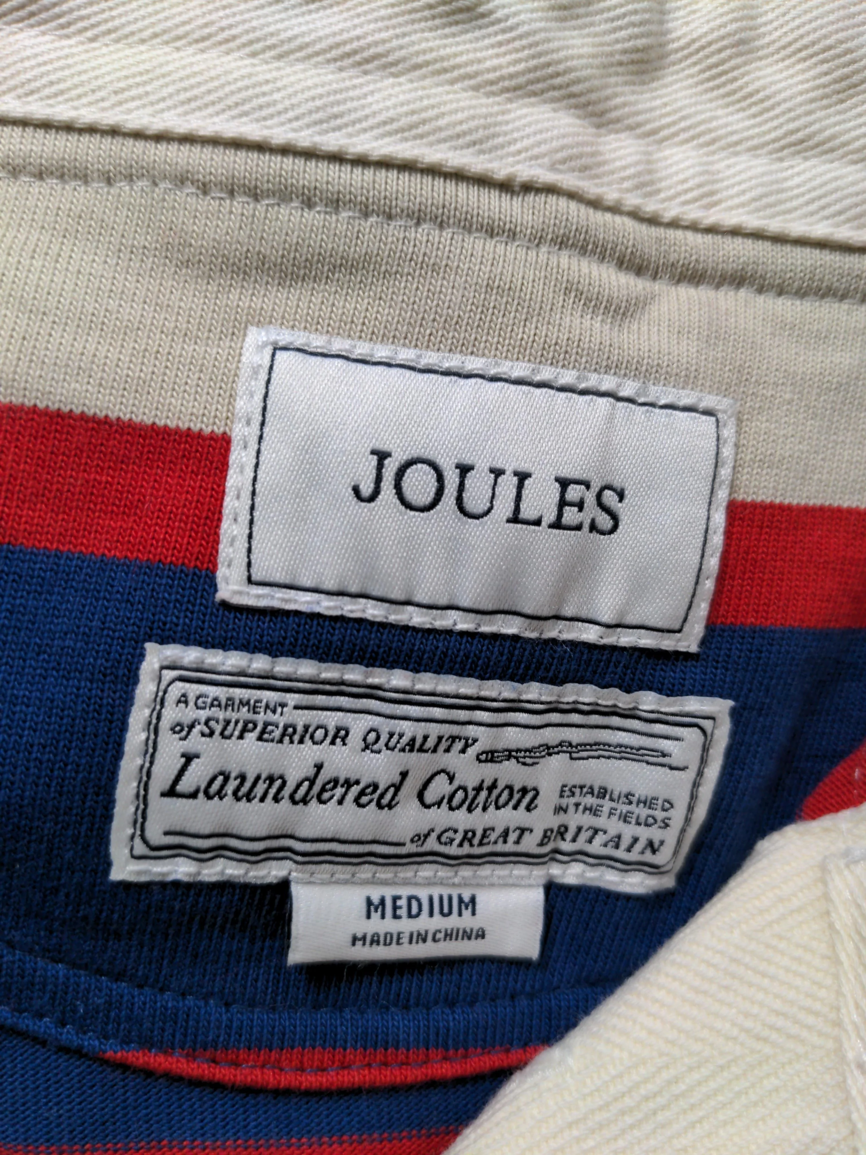 Joules Men's Polo M Multi Striped 100% Cotton Basic - Image 5