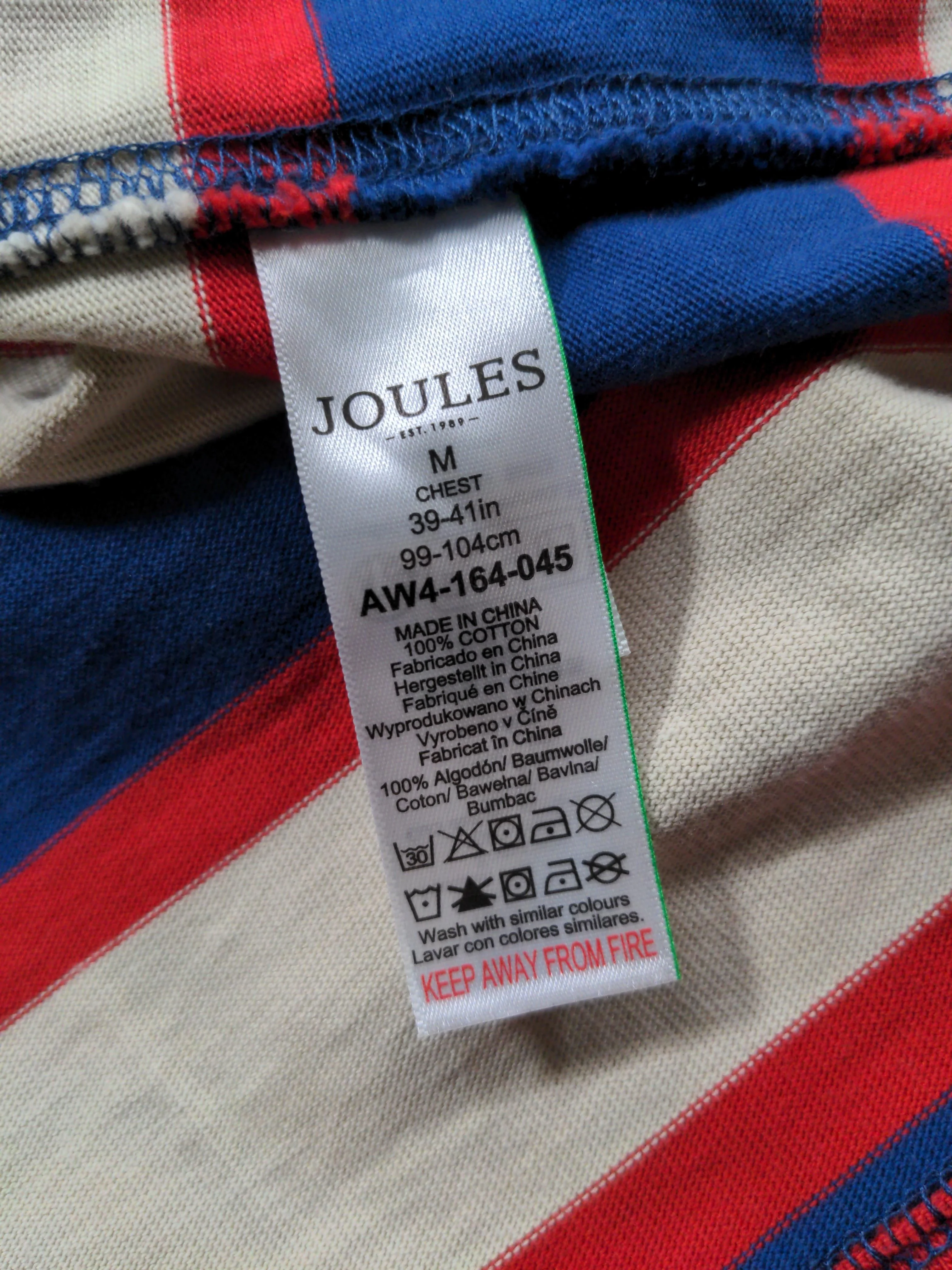 Joules Men's Polo M Multi Striped 100% Cotton Basic - Image 6