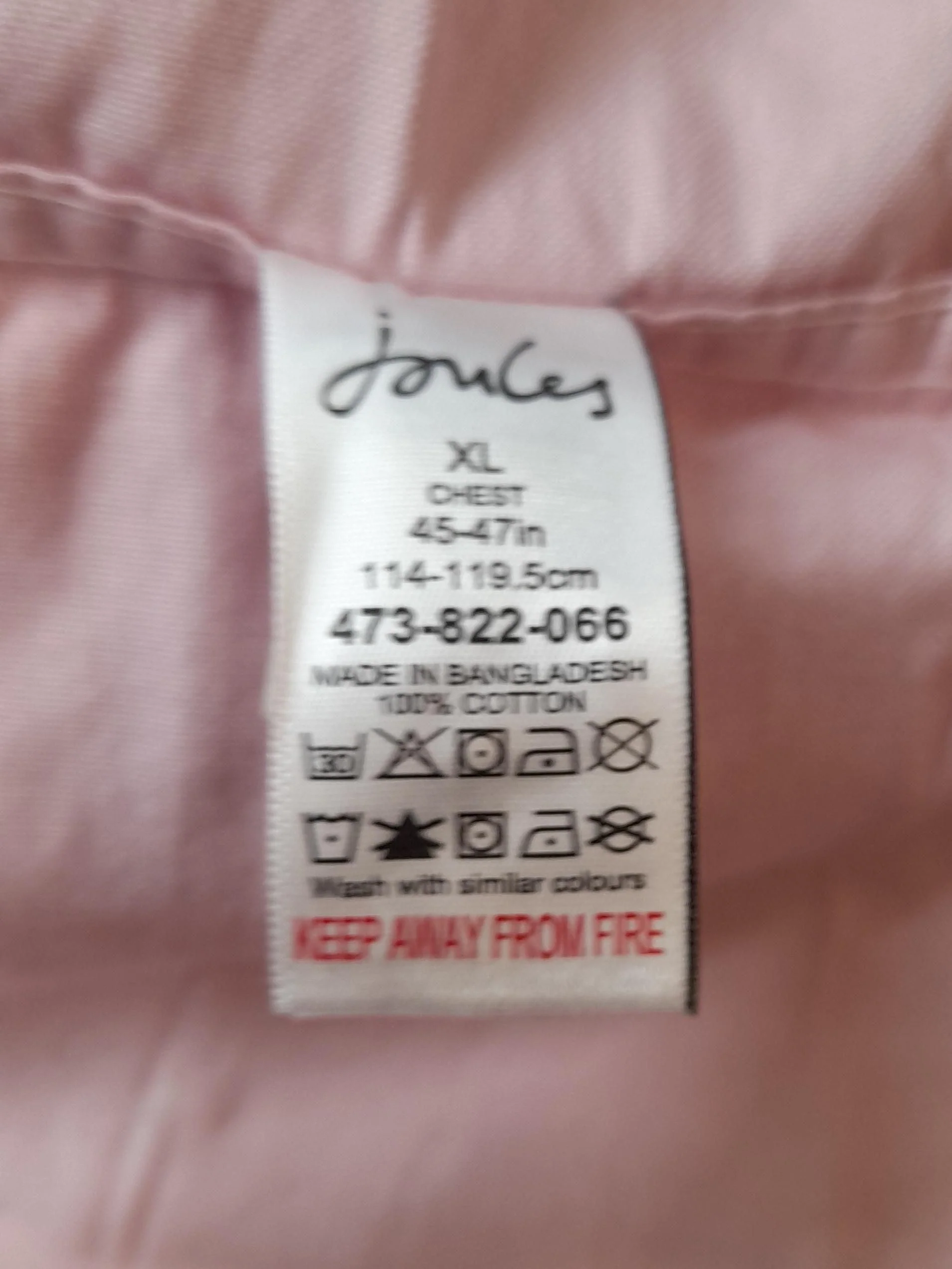Joules Men's Shirt XL Pink 100% Cotton Basic - Image 6