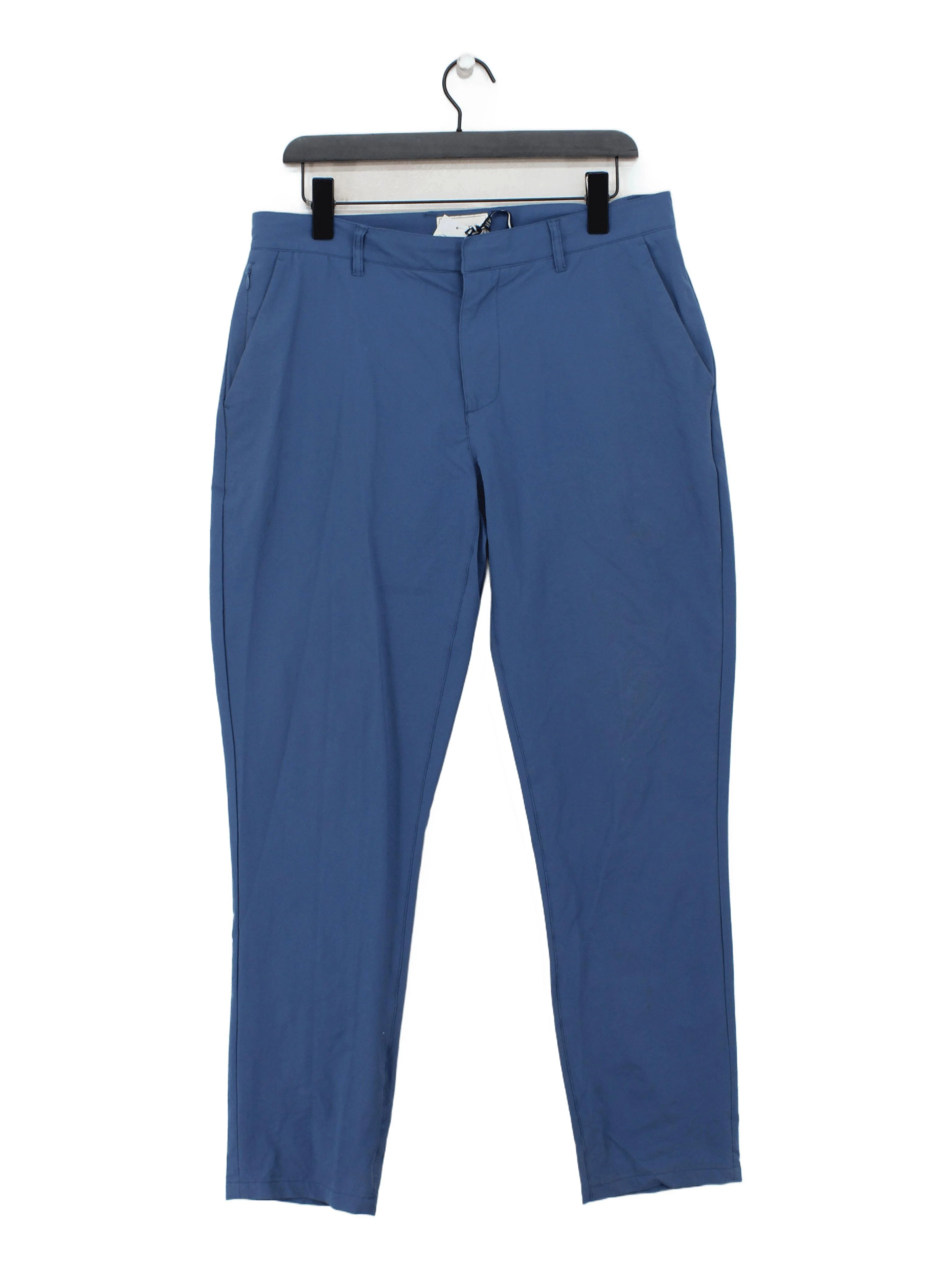 Joules Men's Trousers W 34 in; L 31 in Blue Nylon with Elastane Tapered Chino