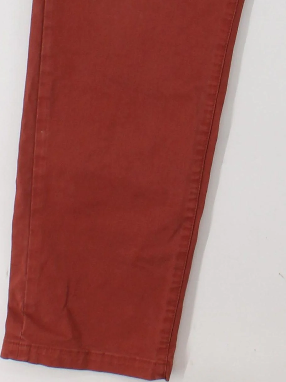 Joules Men's Trousers W 36 in; L 32 in Red Cotton with Elastane Straight Chino - Image 4