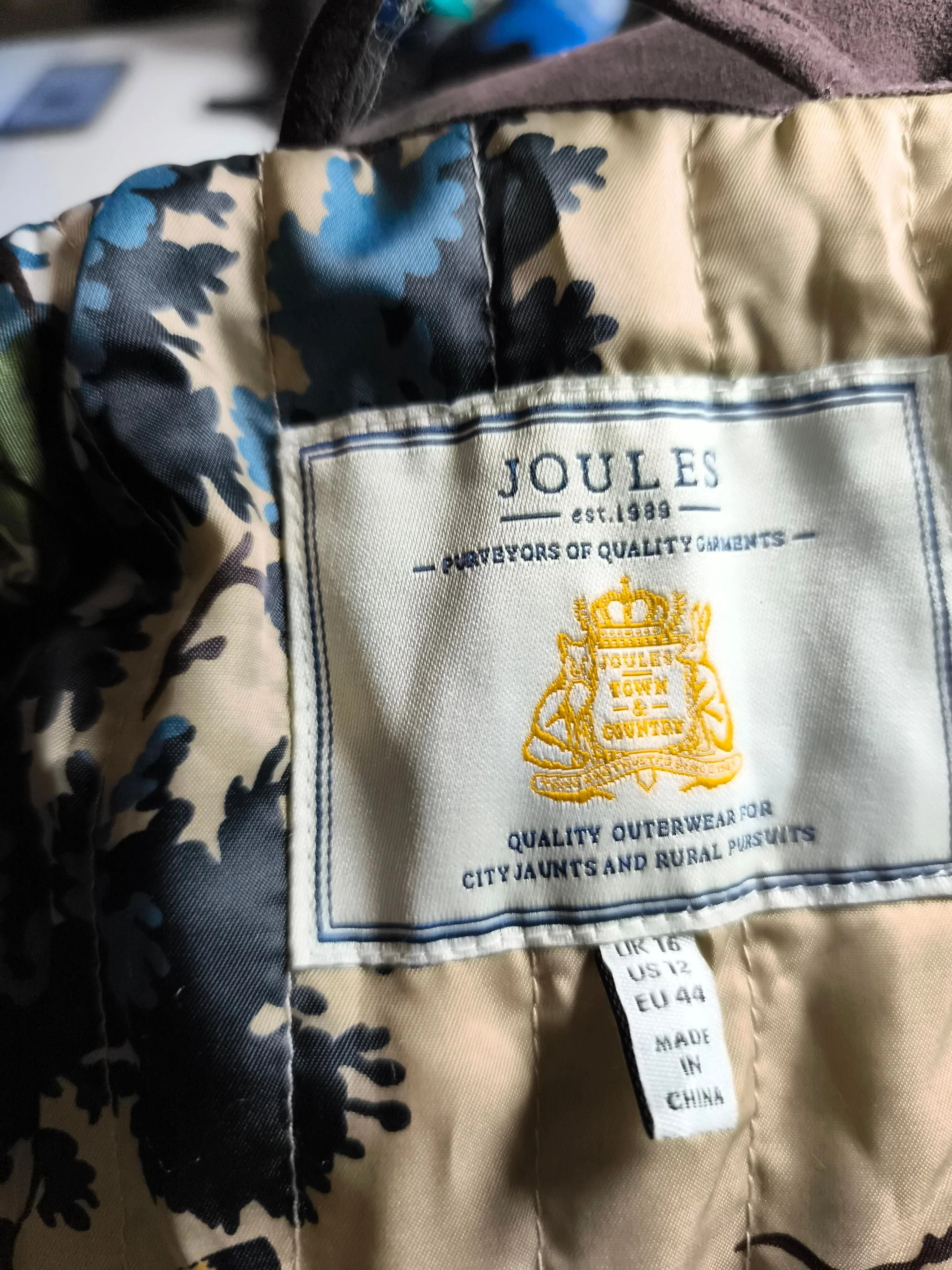 Joules Overcoat jacket brown - Image 6
