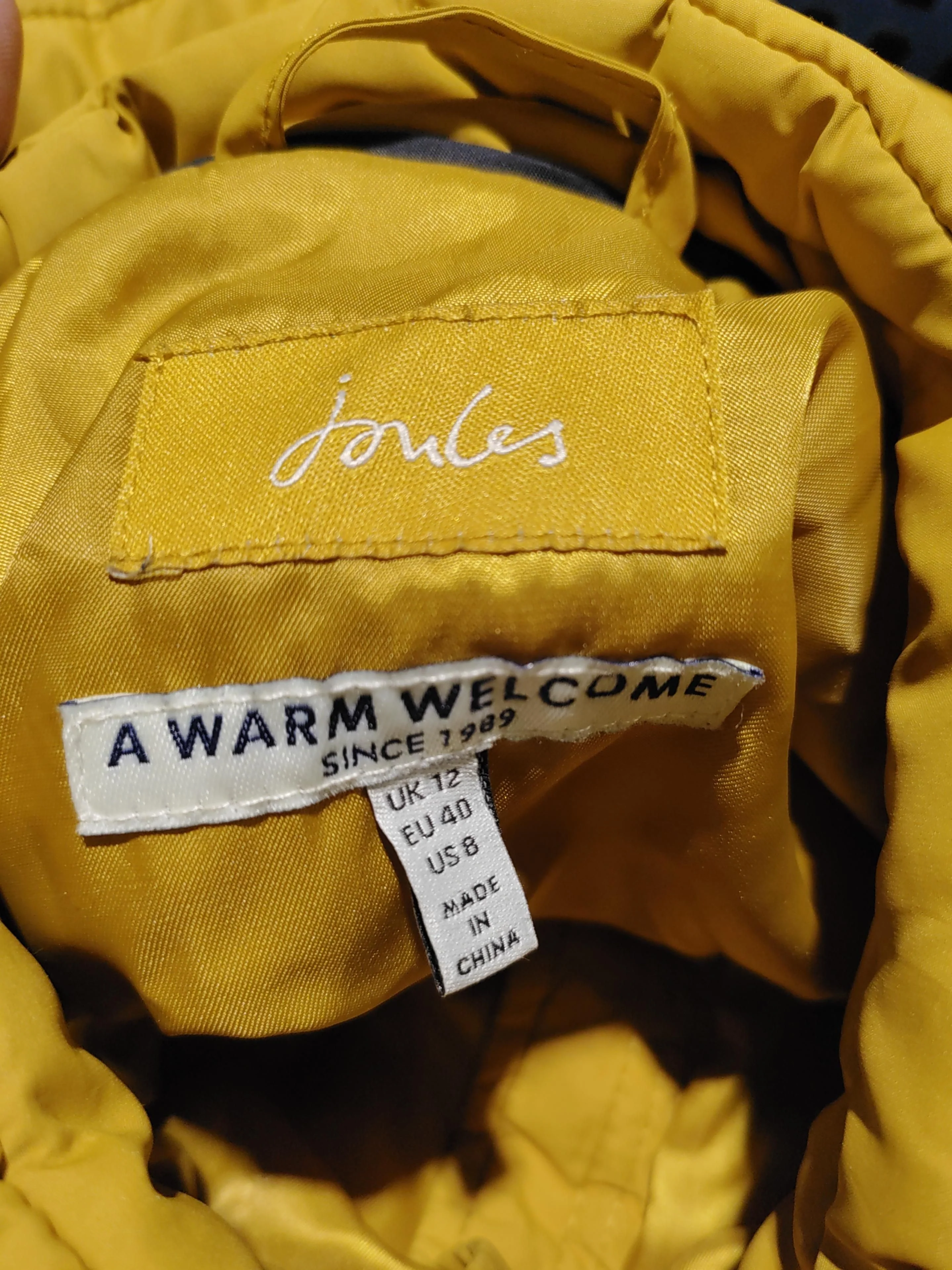 Joules Parka jacket yellow - Image 5