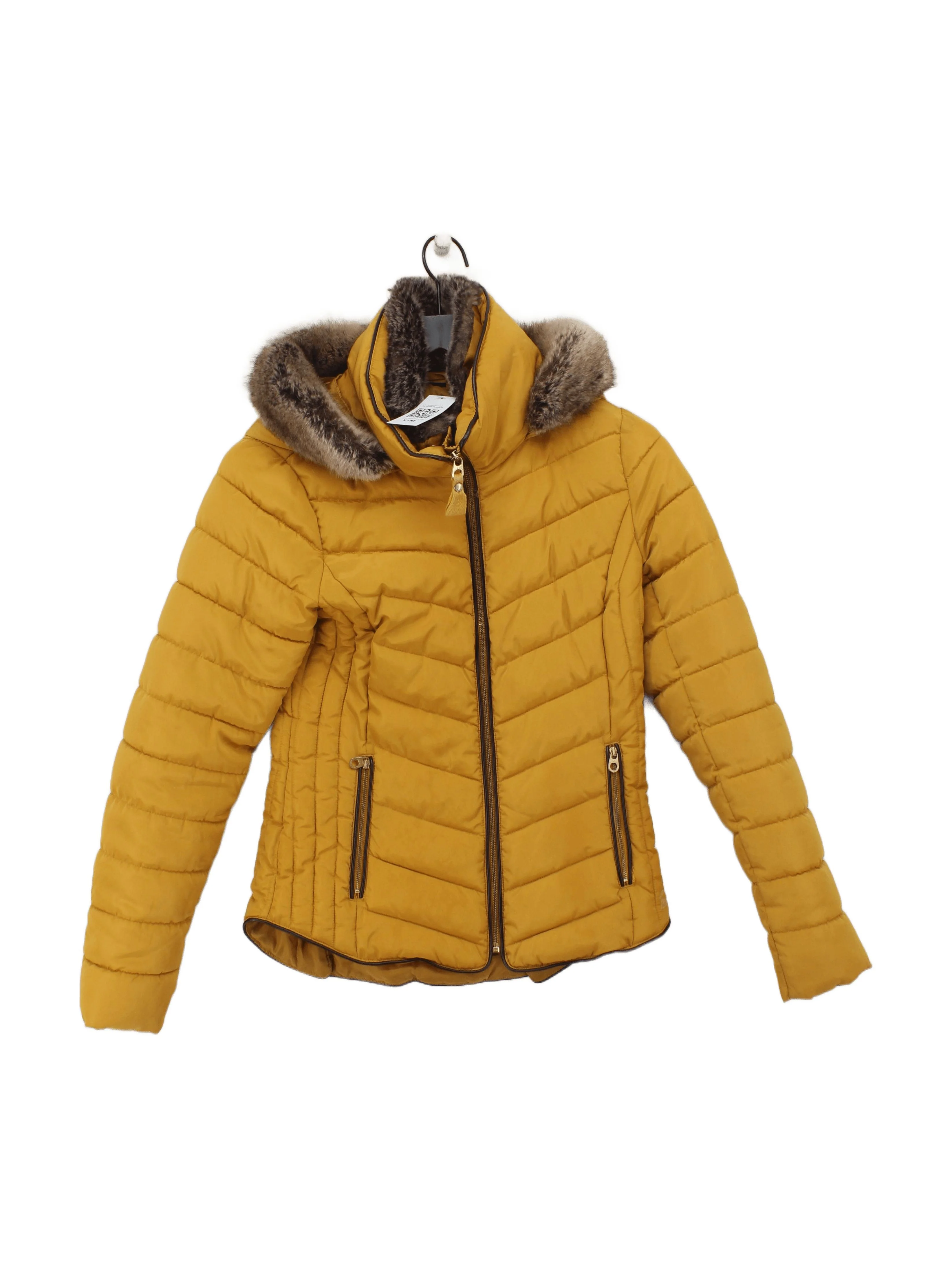 Joules Parka jacket yellow