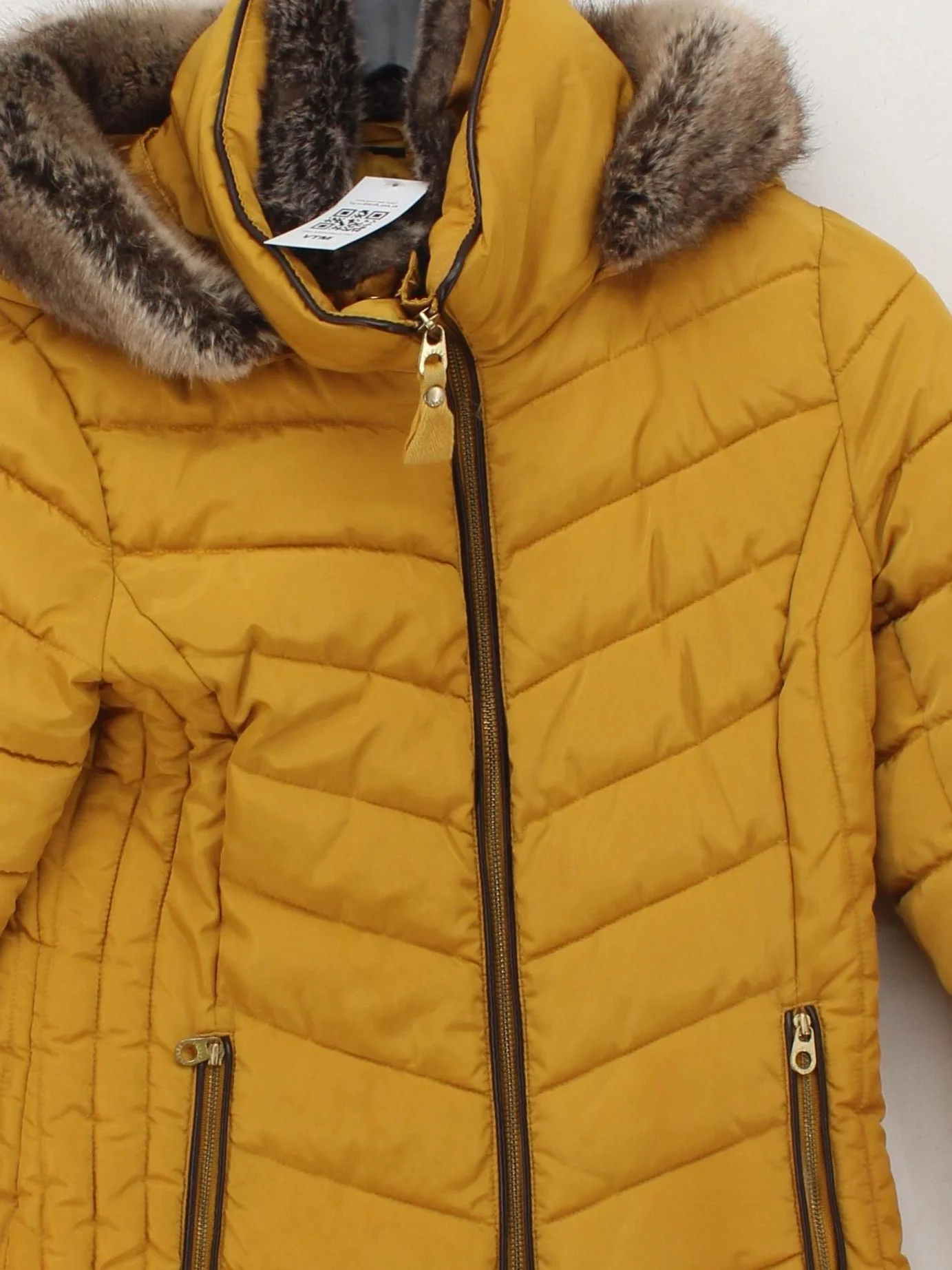 Joules Parka jacket yellow - Image 3