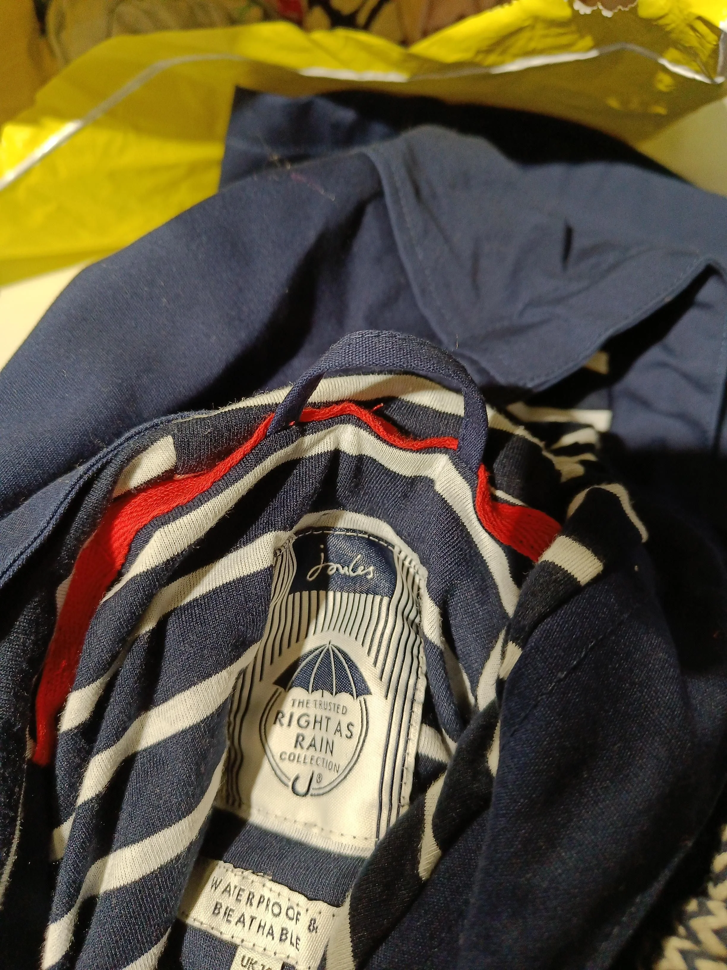 Joules Rain Coat jacket blue - Image 6