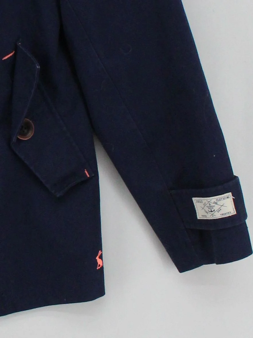 Joules Rain Coat jacket blue - Image 4