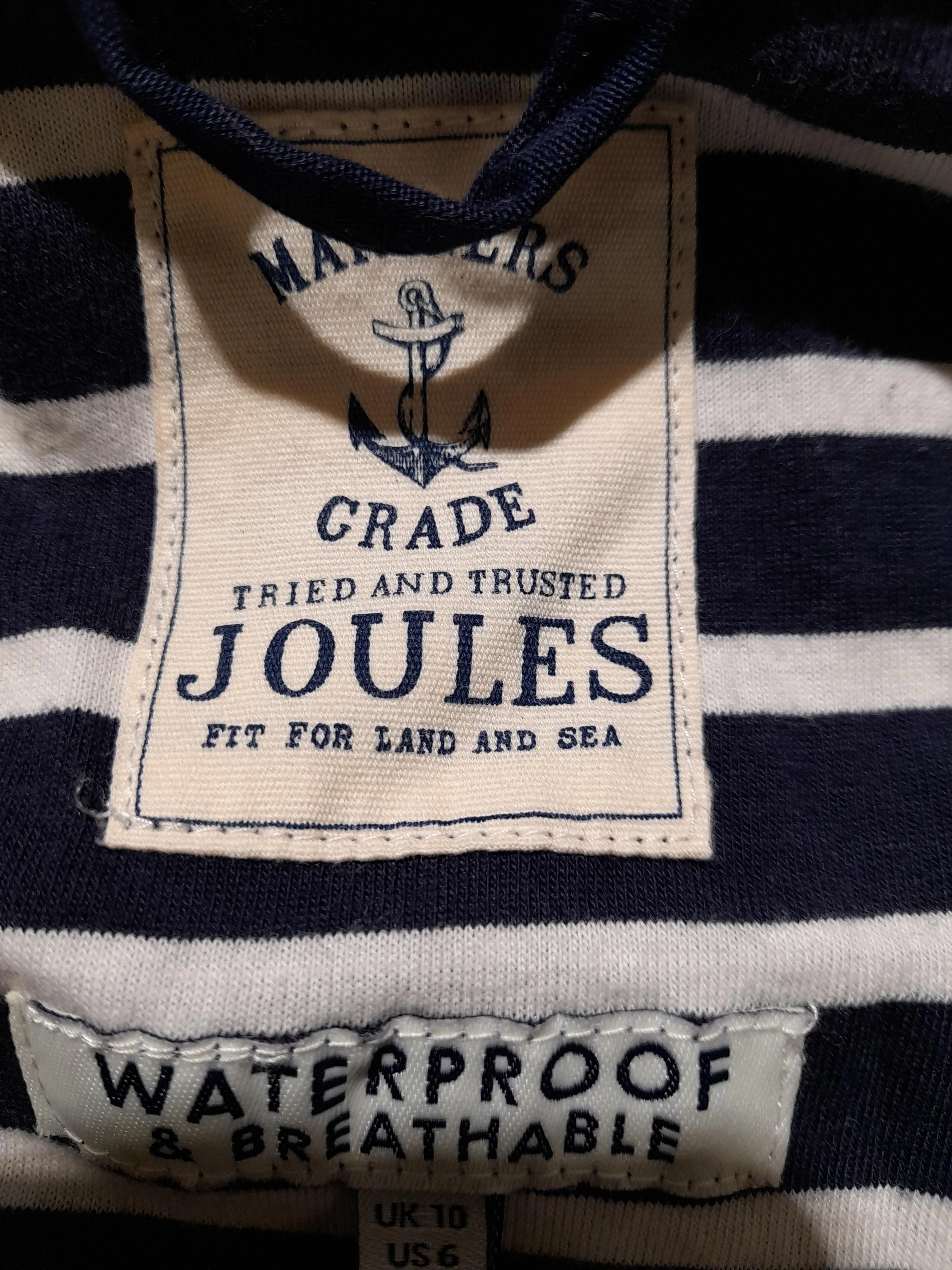 Joules Rain Coat jacket blue - Image 5