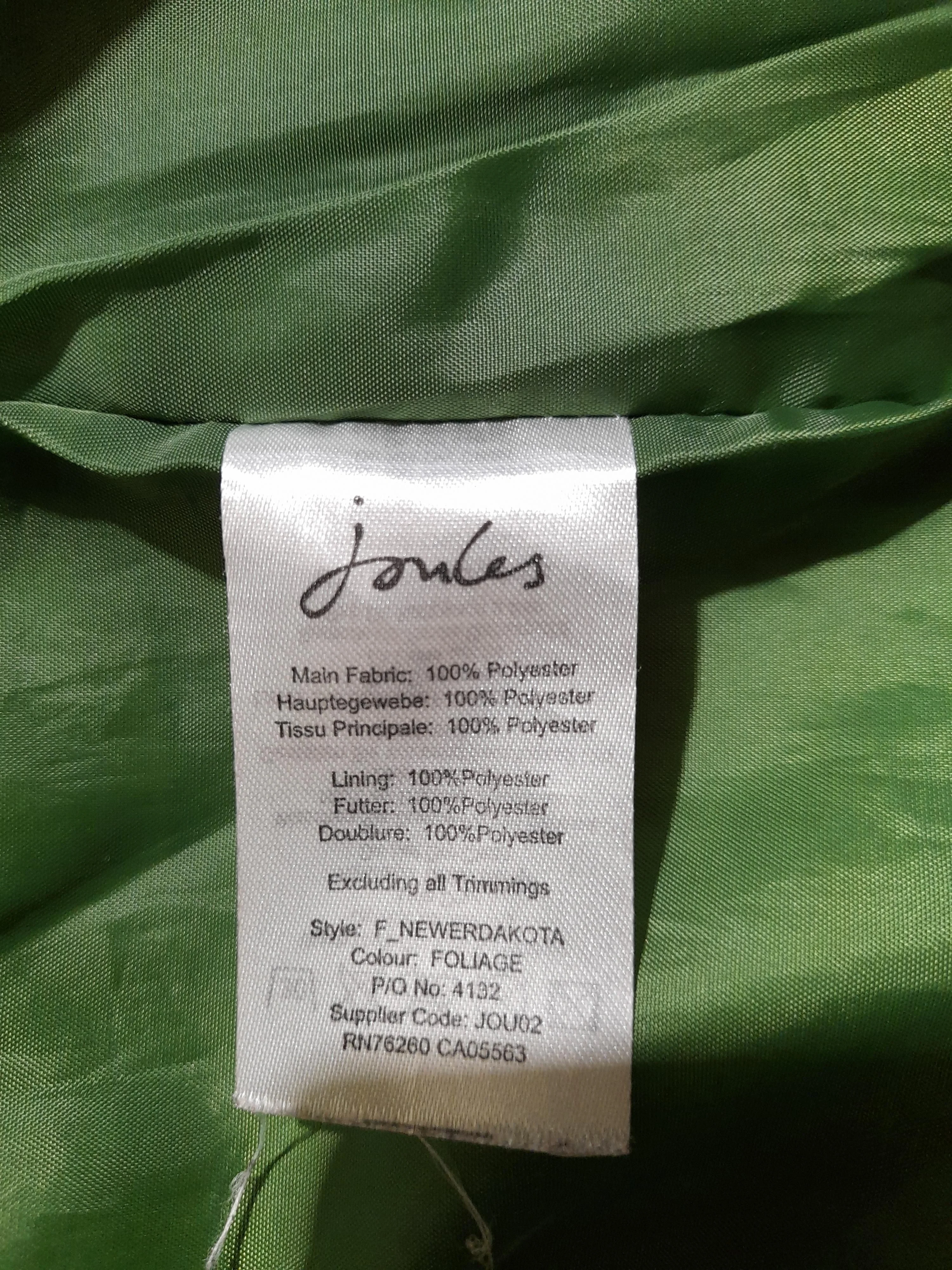 Joules Rain Coat jacket green - Image 7