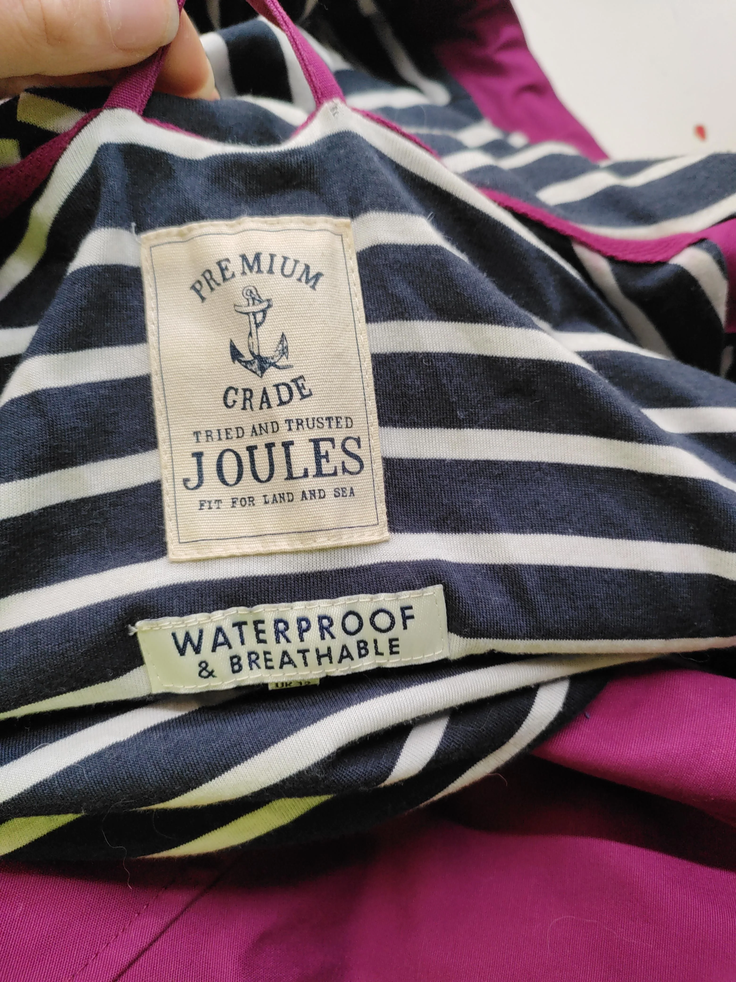 Joules Rain Coat jacket pink - Image 6