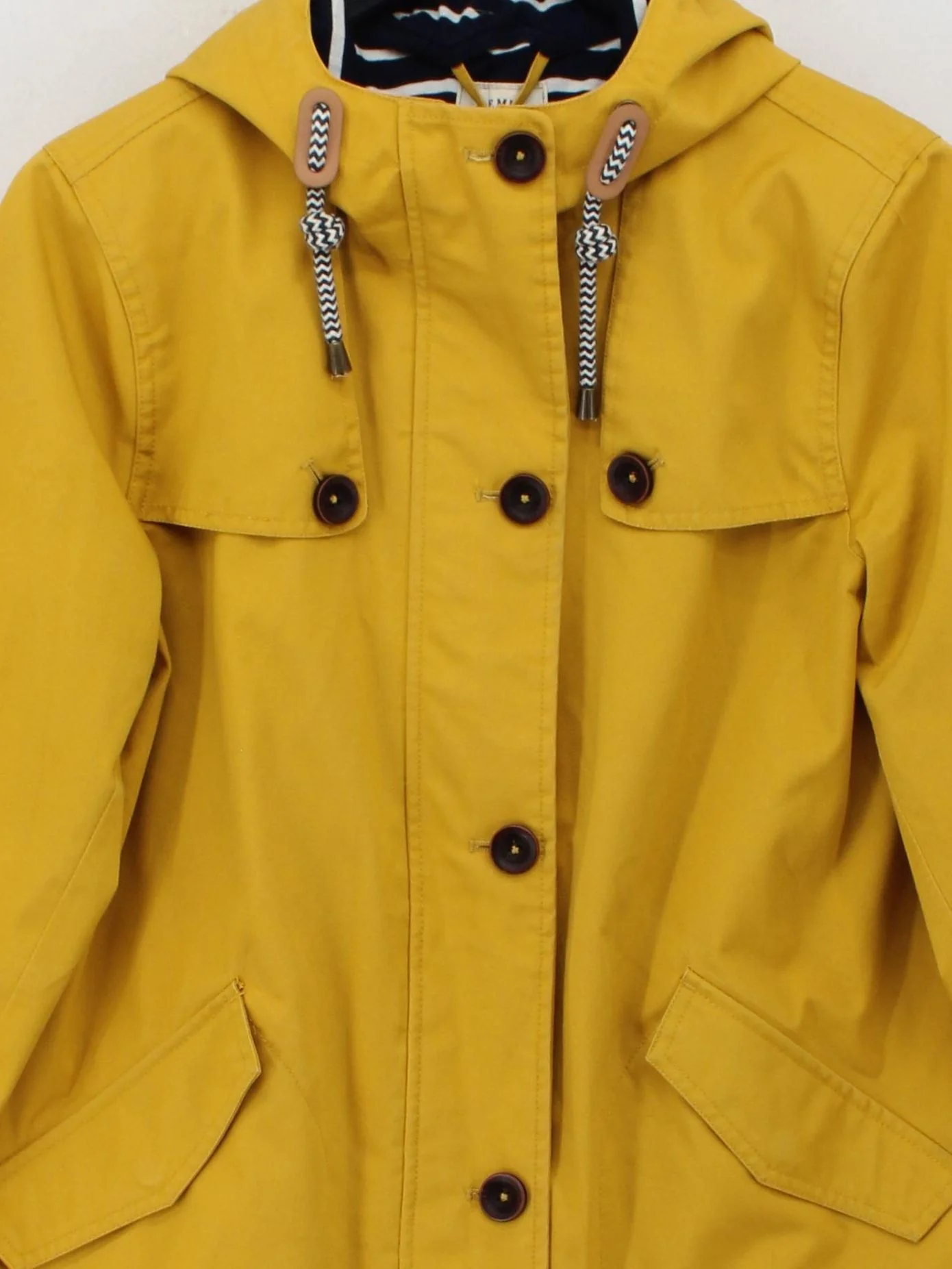 Joules Rain Coat jacket yellow - Image 3