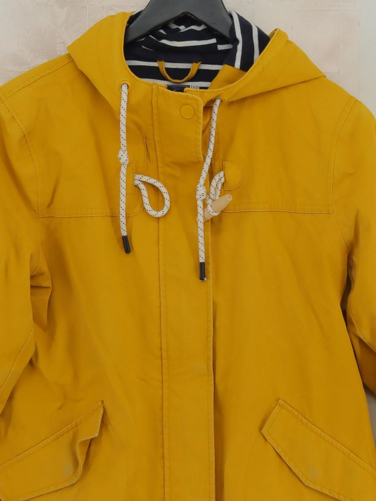 Joules Rain Coat jacket yellow - Image 3