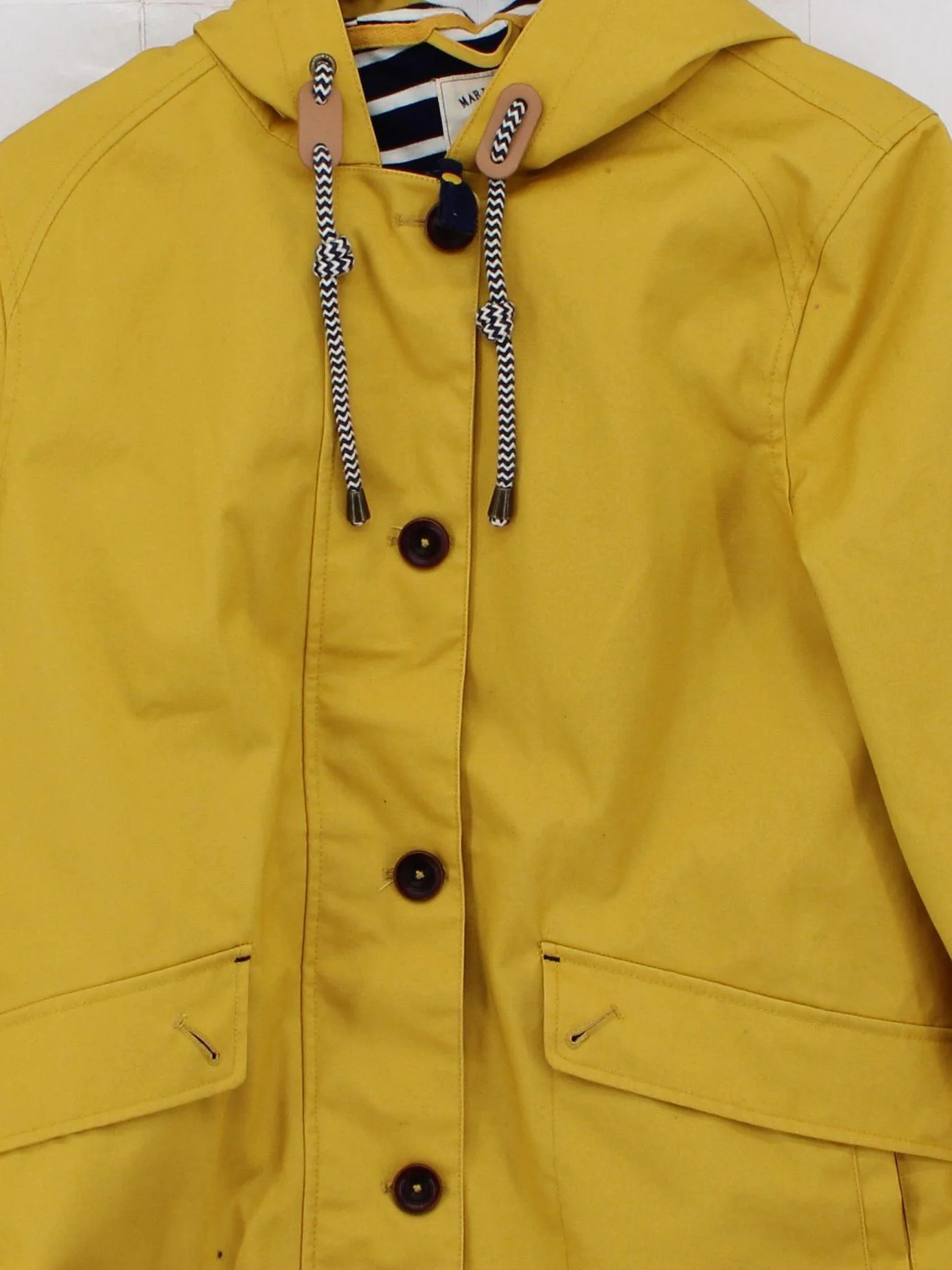 Joules Rain Coat jacket yellow - Image 3