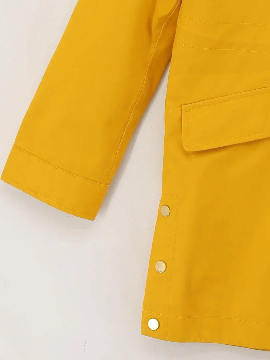 Joules Rain Coat jacket yellow - Image 4