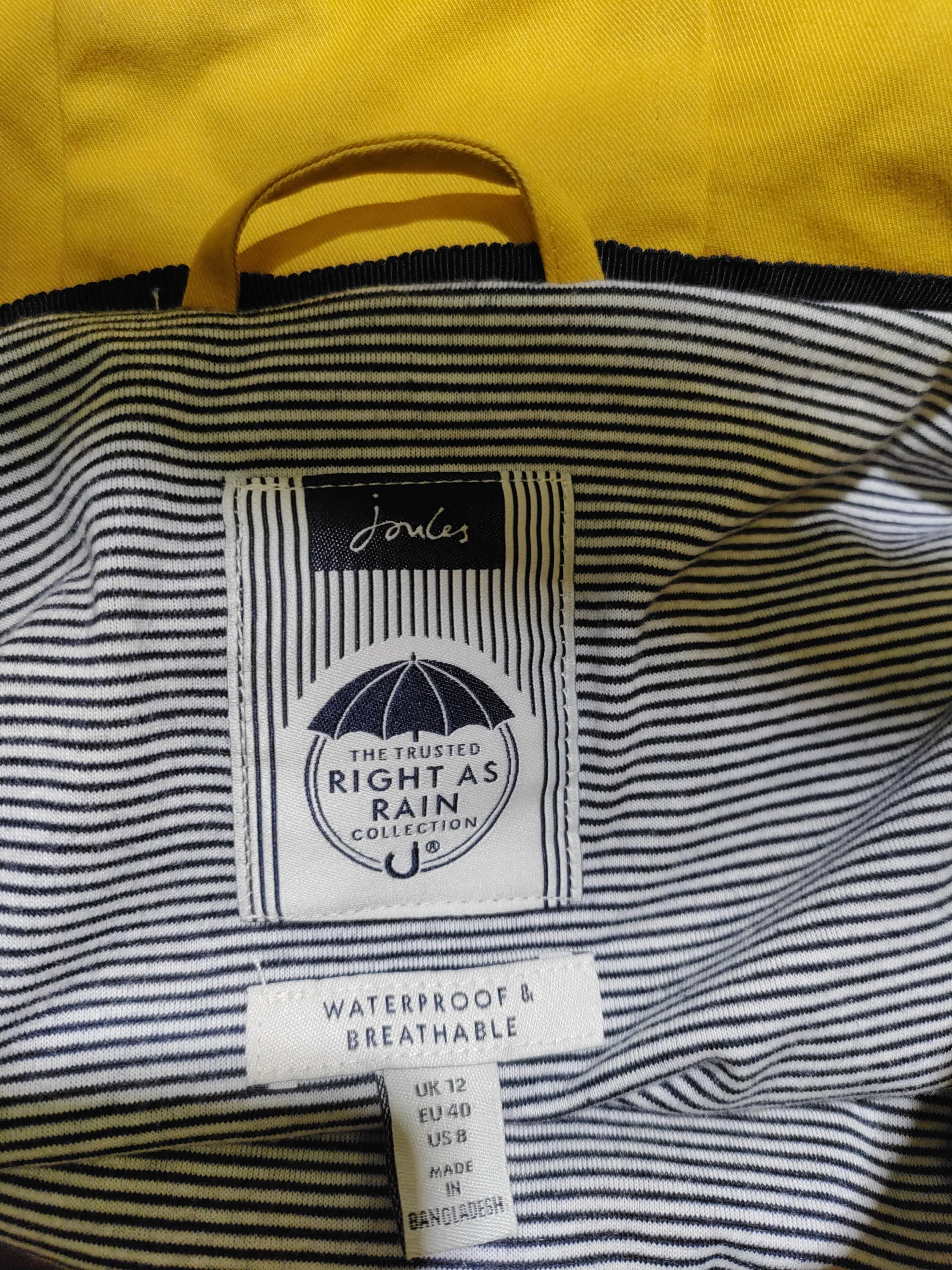 Joules Rain Coat jacket yellow - Image 5
