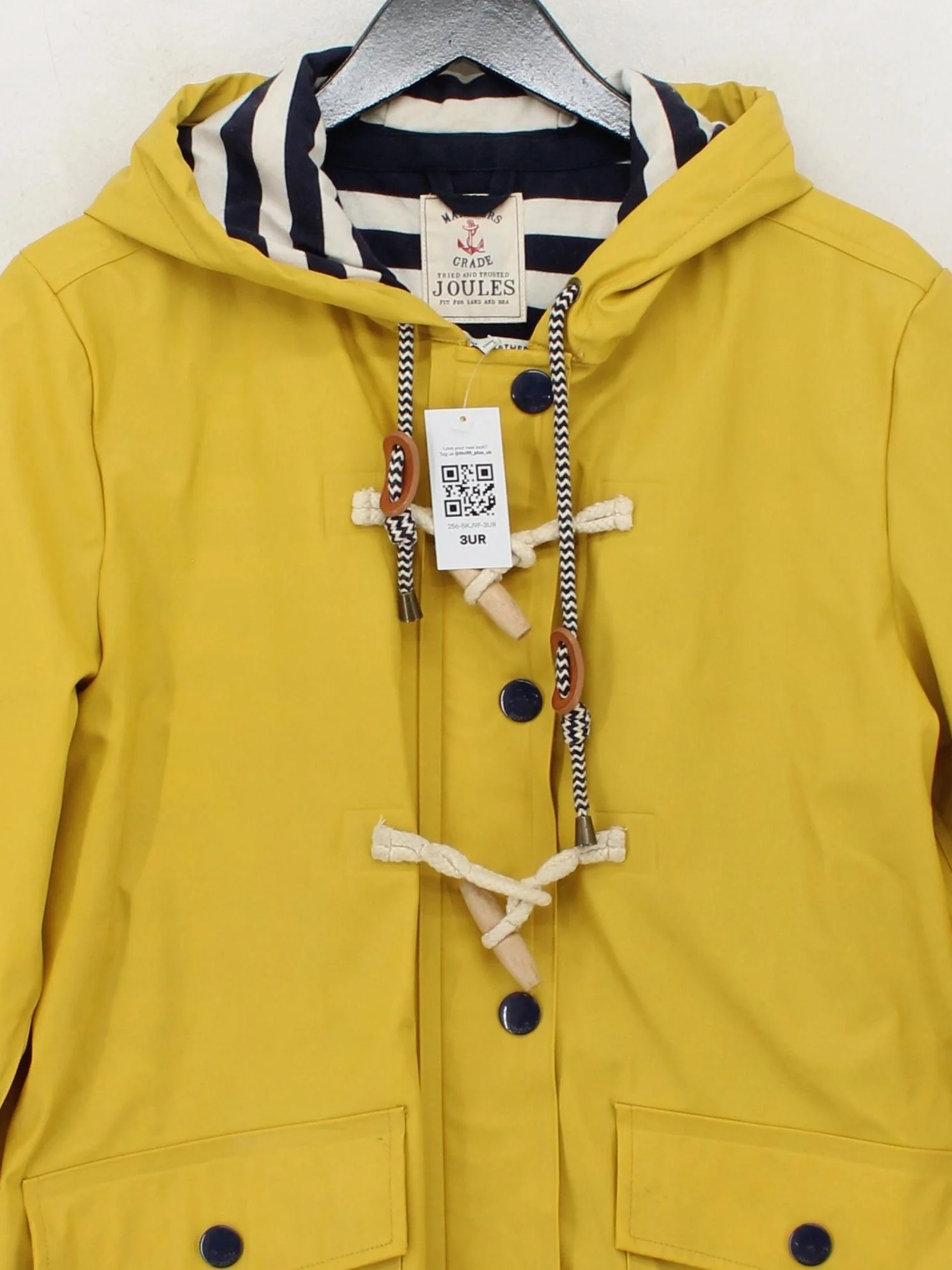 Joules Rain Coat jacket yellow - Image 3