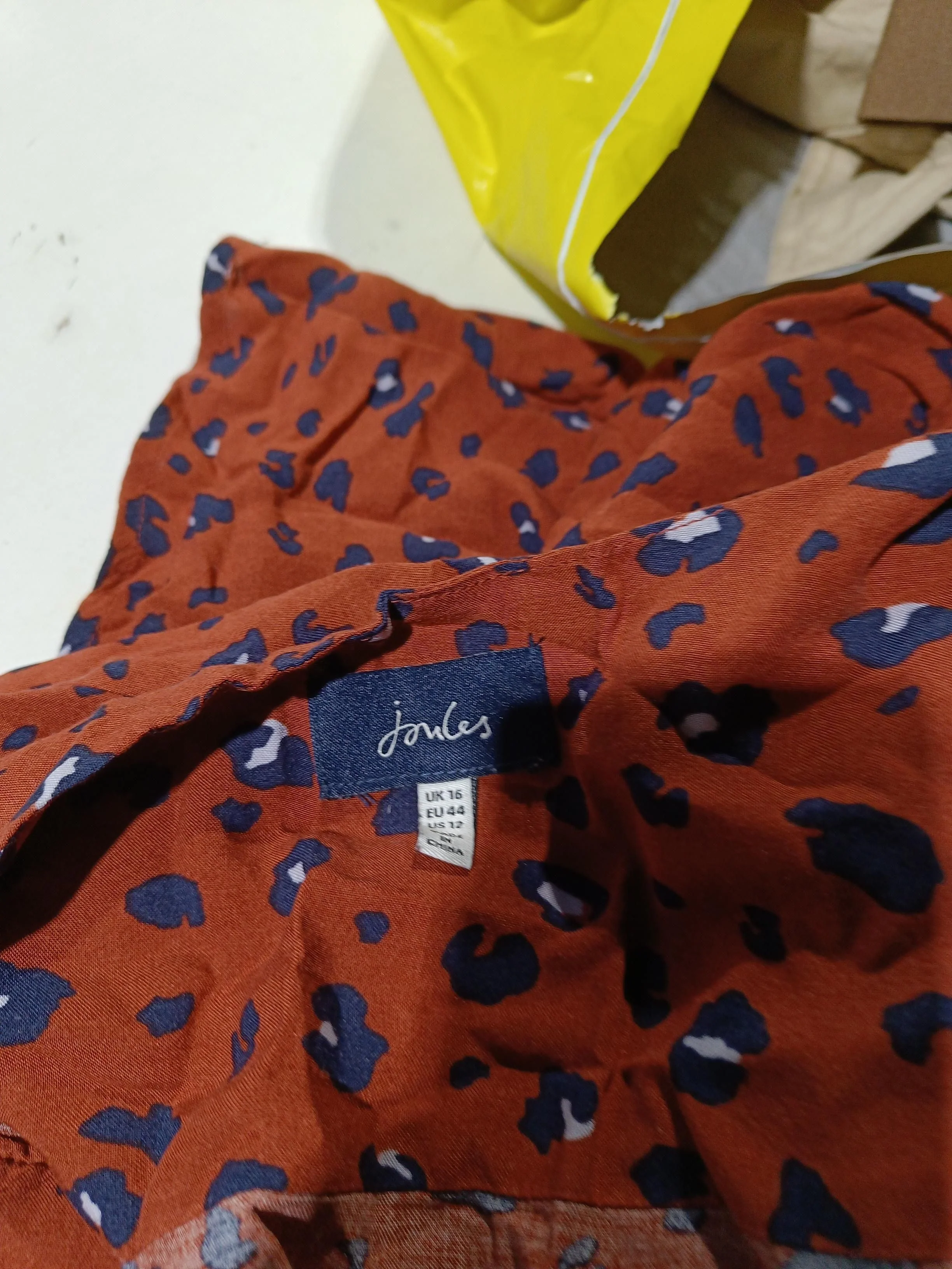 Joules Shirt Maxi Dress UK16 in Brown - Image 5
