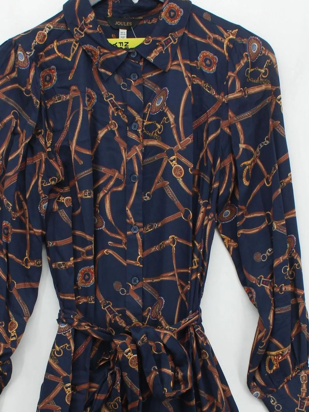 Joules Shirt Midi Dress UK12 in Blue - Image 3