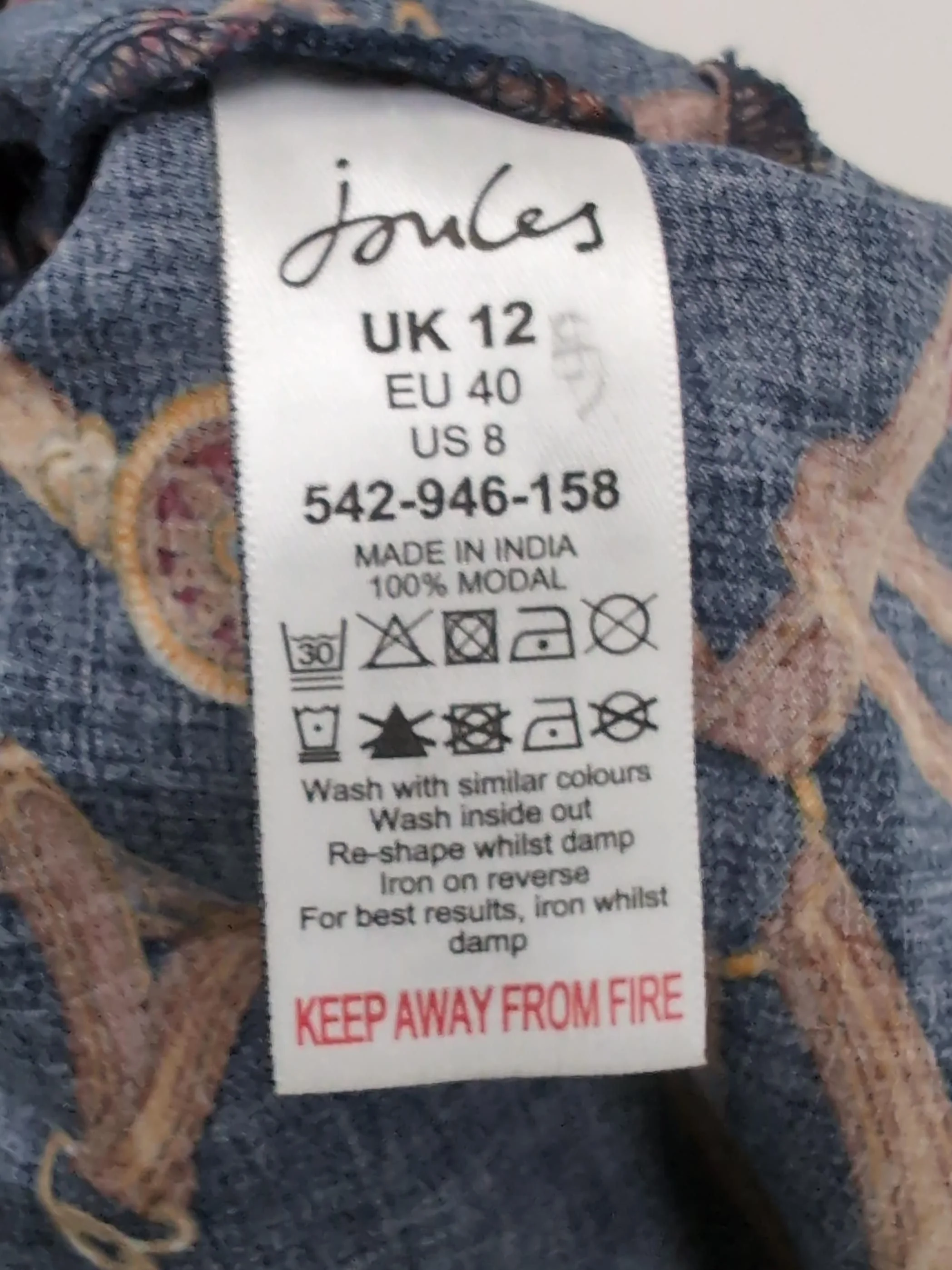 Joules Shirt Midi Dress UK12 in Blue - Image 6