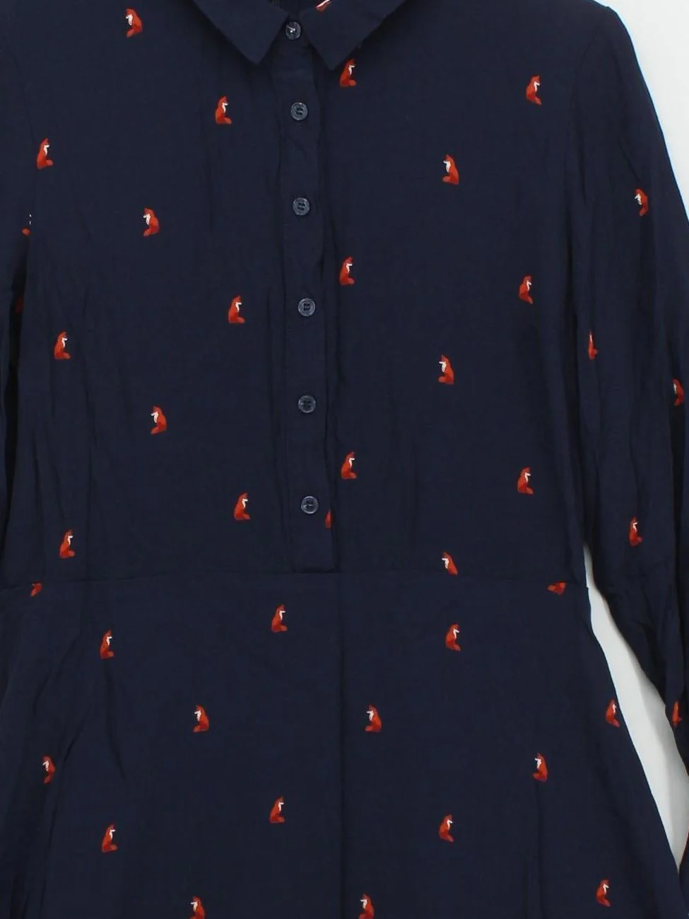 Joules Shirt Midi Dress UK14 in Blue - Image 3