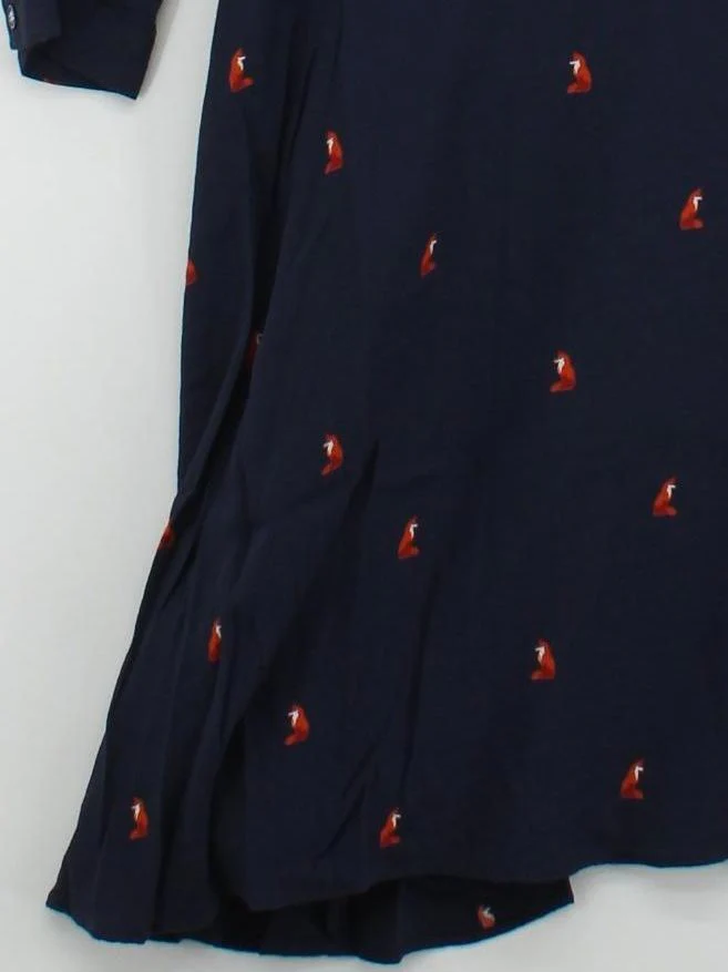 Joules Shirt Midi Dress UK14 in Blue - Image 4