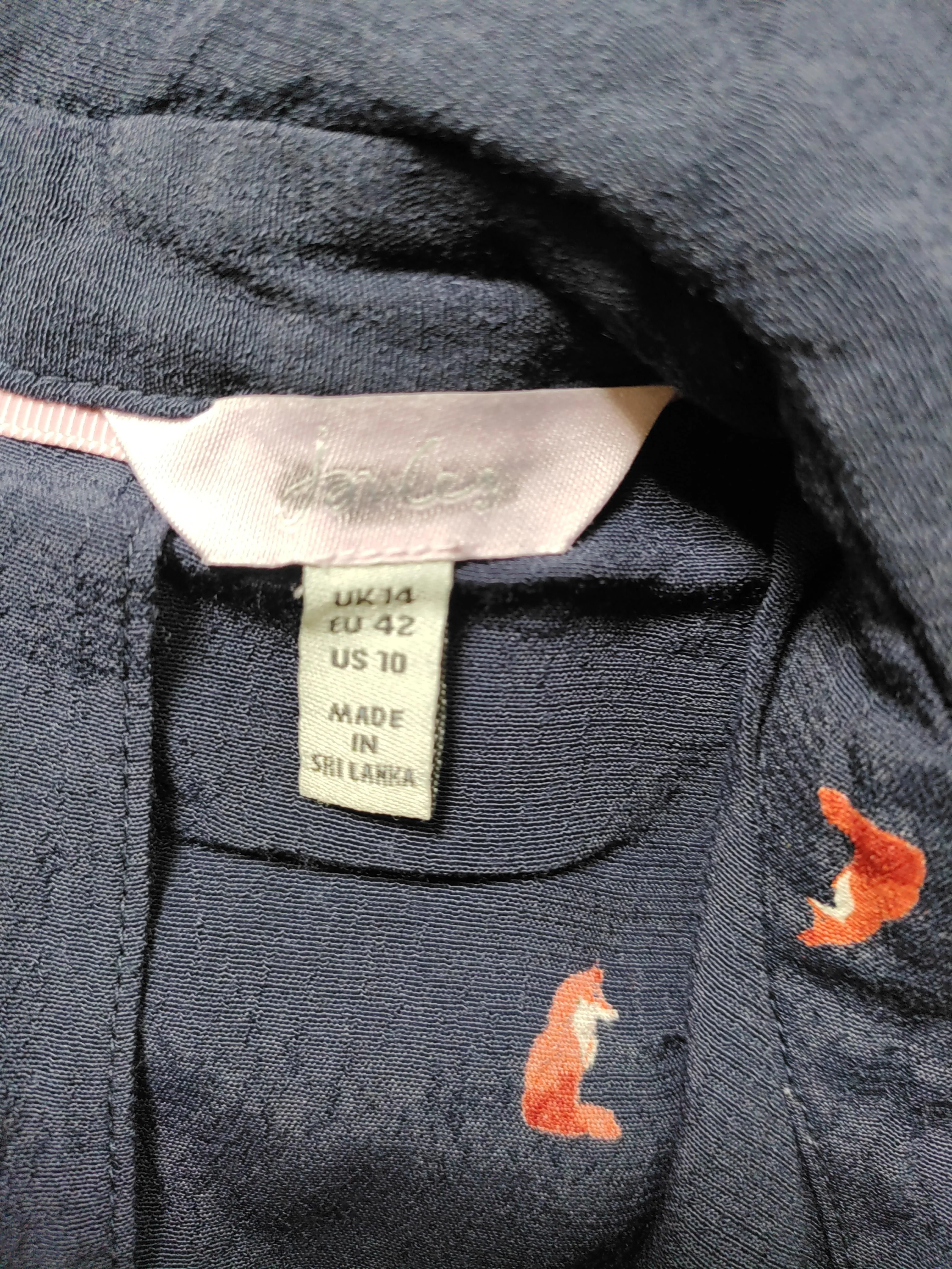Joules Shirt Midi Dress UK14 in Blue - Image 5