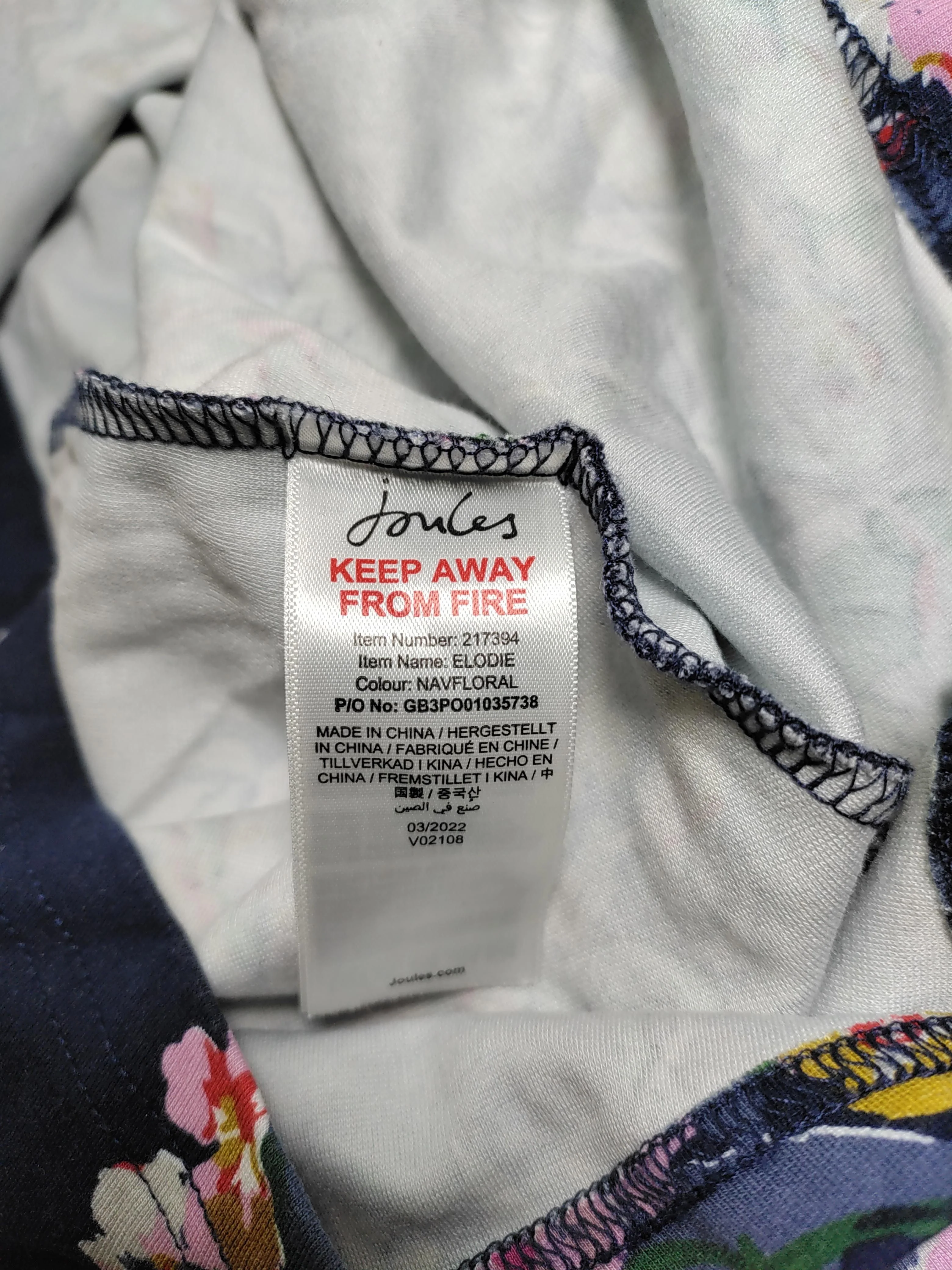 Joules Shirt Midi Dress UK16 in Blue - Image 6