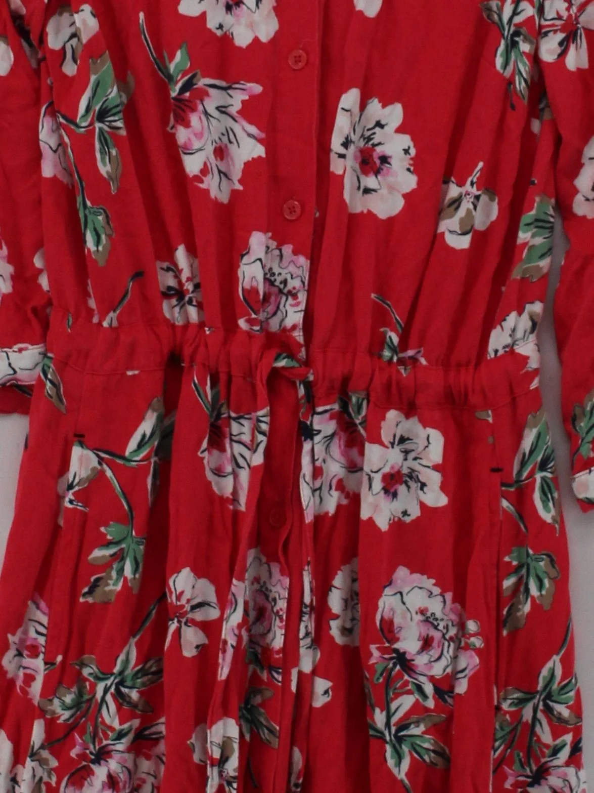 Joules Shirt Midi Dress UK6 in Red - Image 3