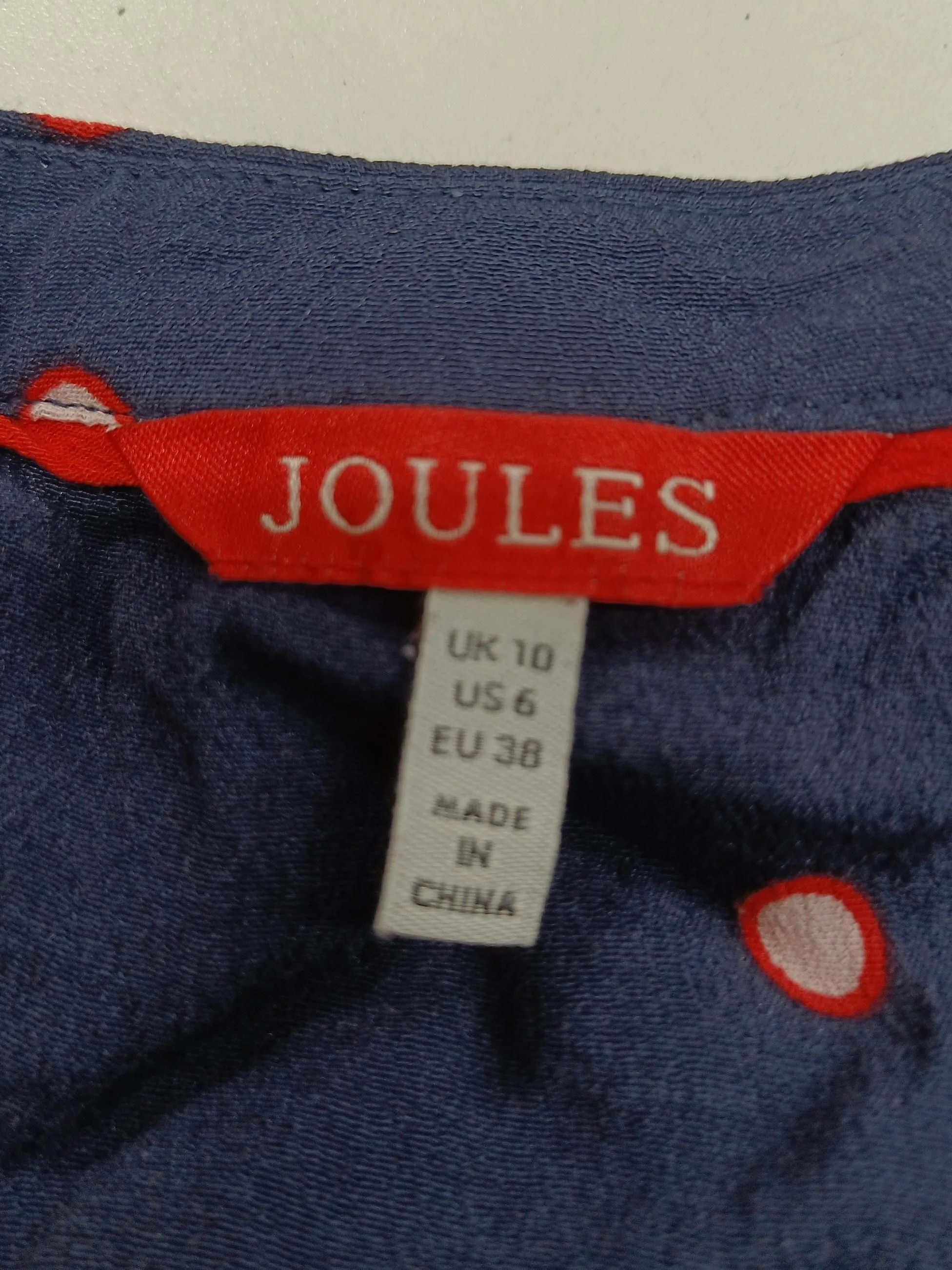 Joules Shirt Mini Dress UK10 in Blue - Image 5