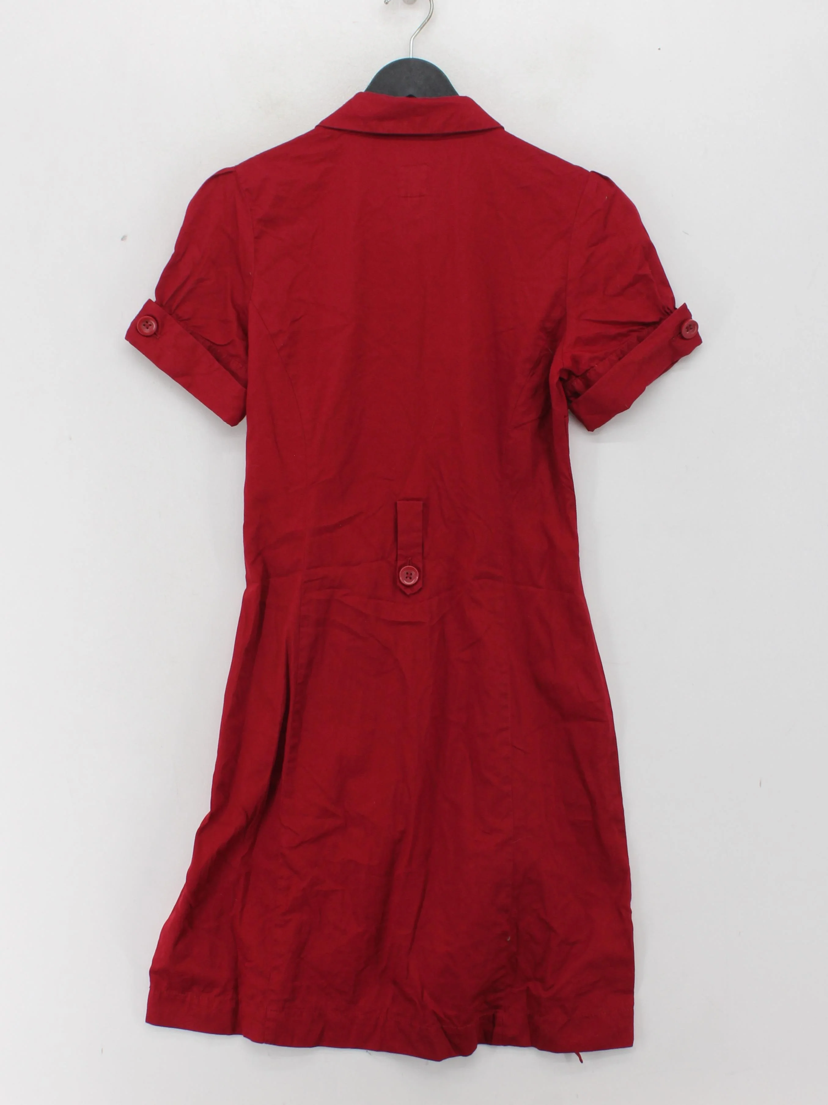 Joules Shirt Mini Dress UK10 in Red - Image 2