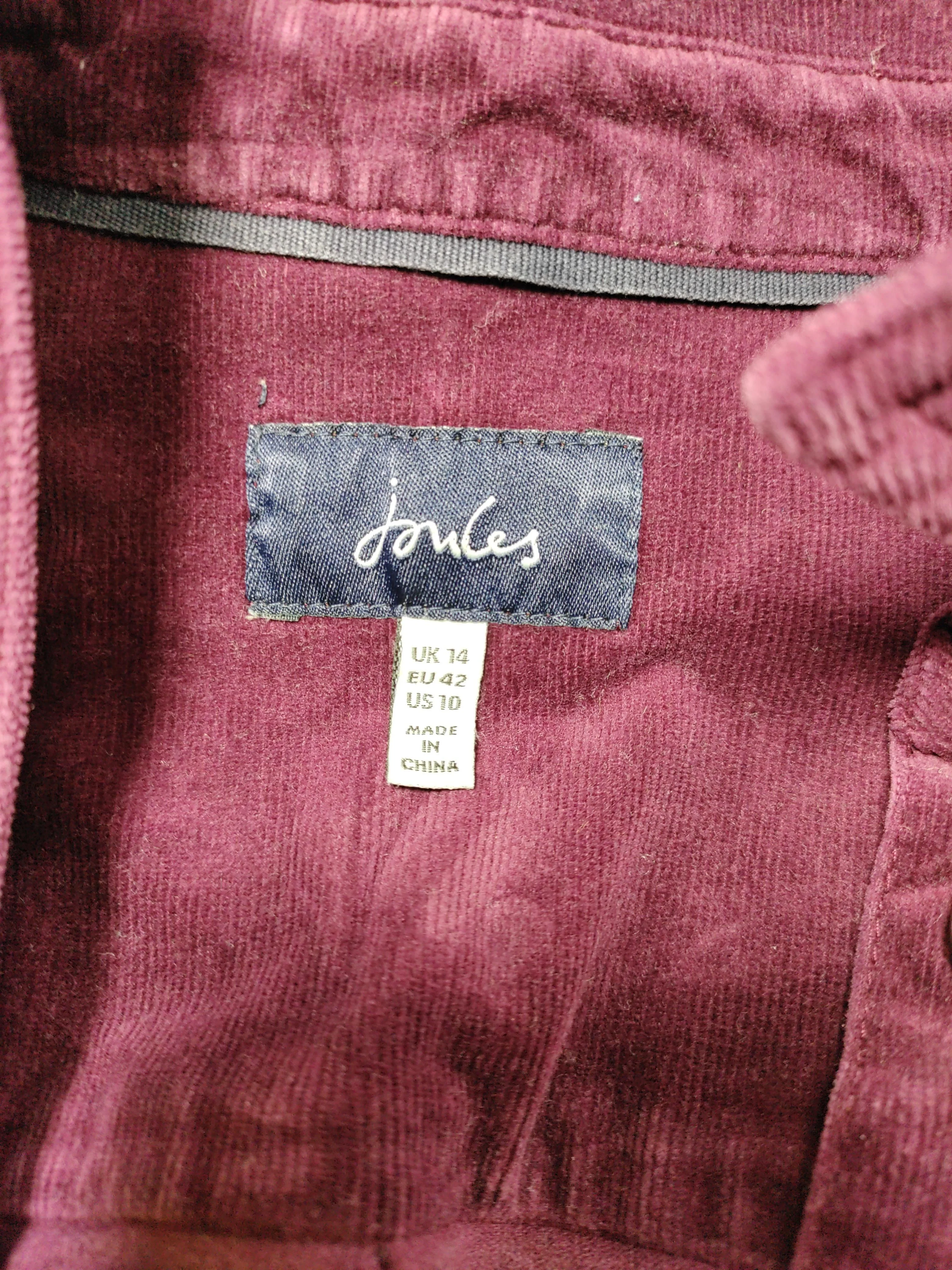 Joules Shirt Mini Dress UK14 in Red - Image 5