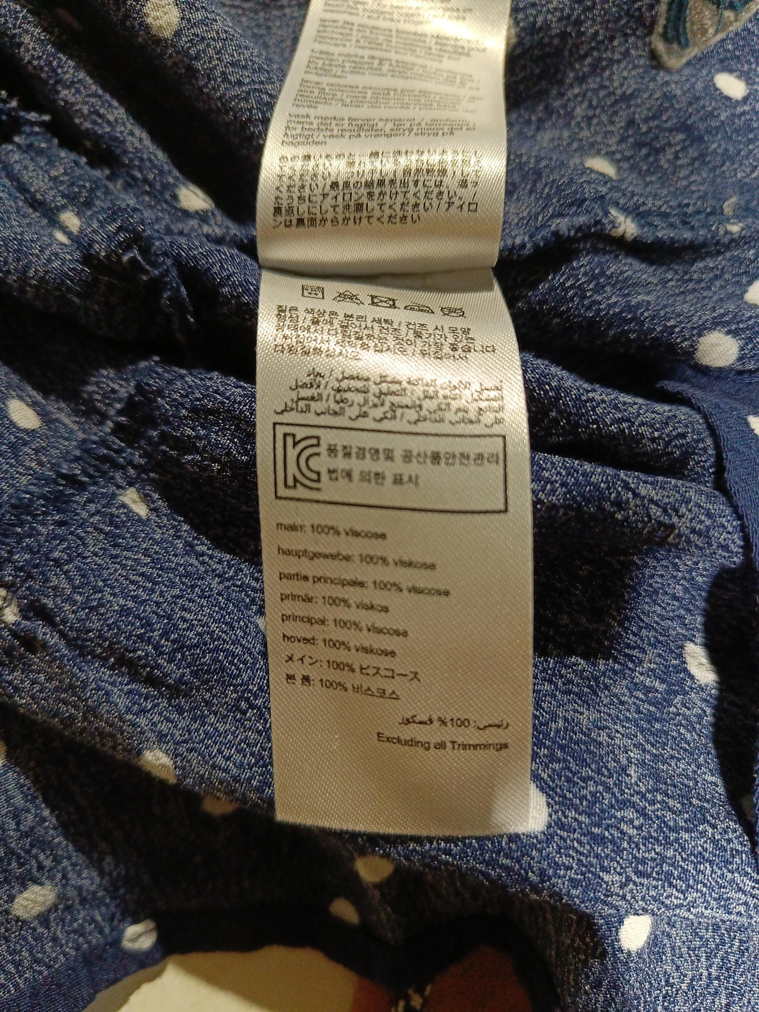 Joules Shirt Mini Dress UK8 in Blue - Image 6