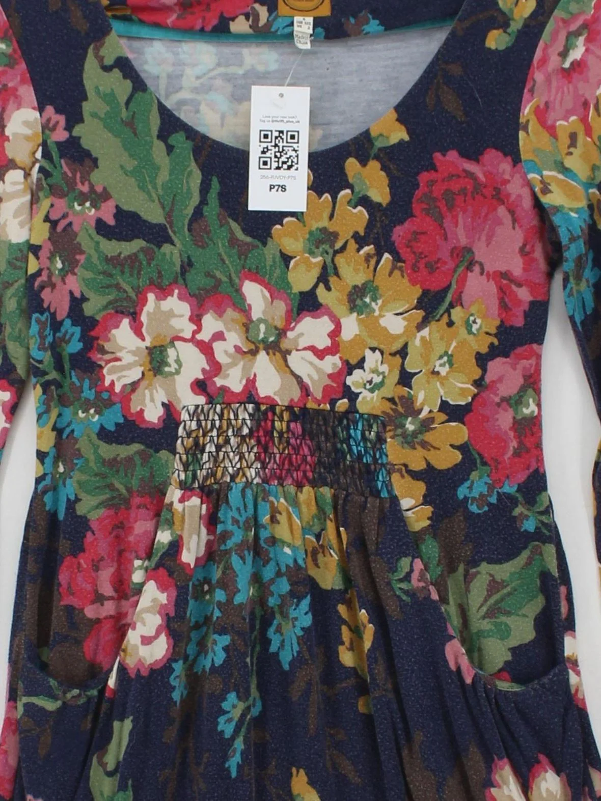 Joules Skater Mini Dress in Multi - Image 3