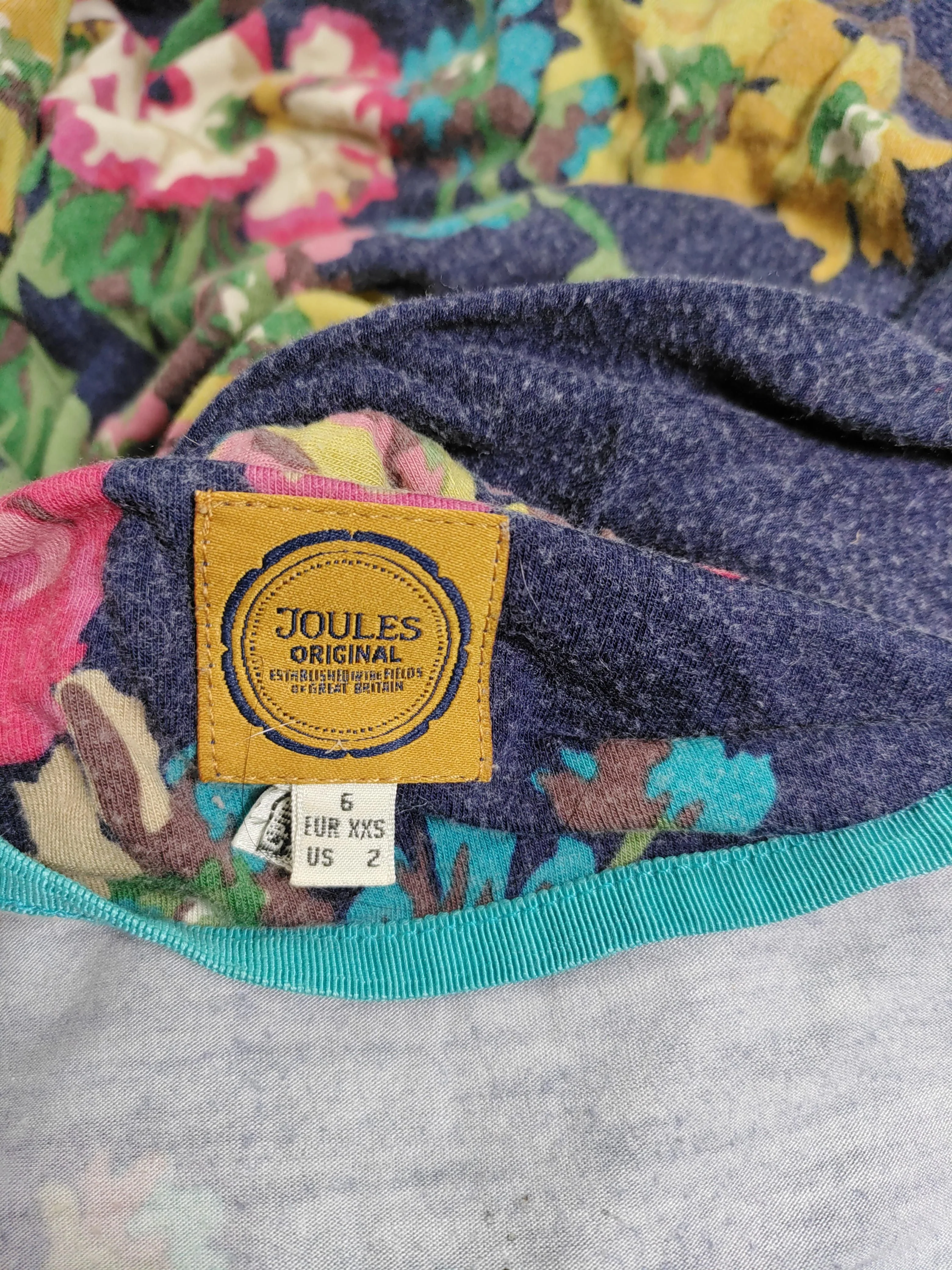 Joules Skater Mini Dress in Multi - Image 6