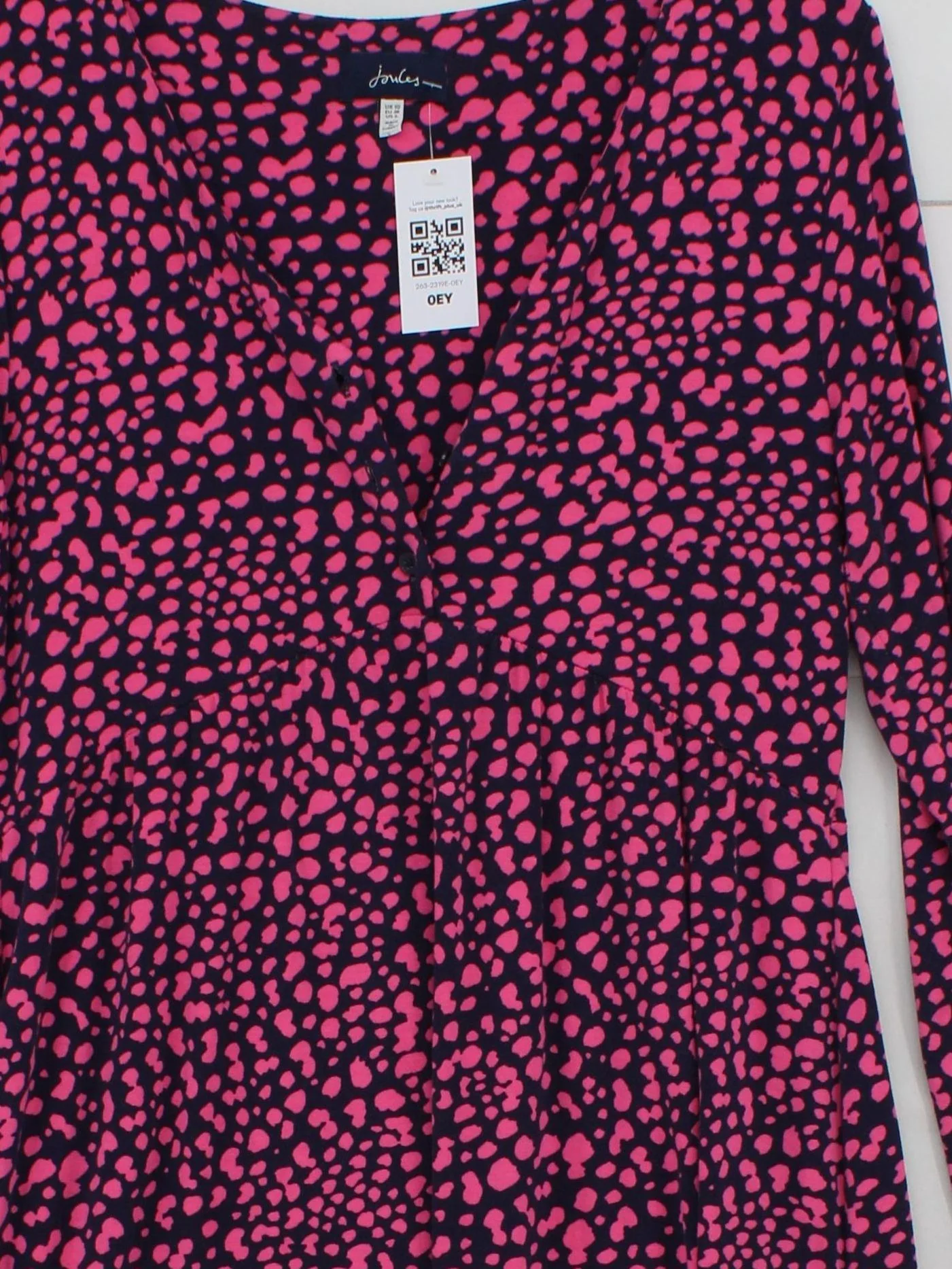 Joules T-Shirt Midi Dress UK10 in Blue - Image 3