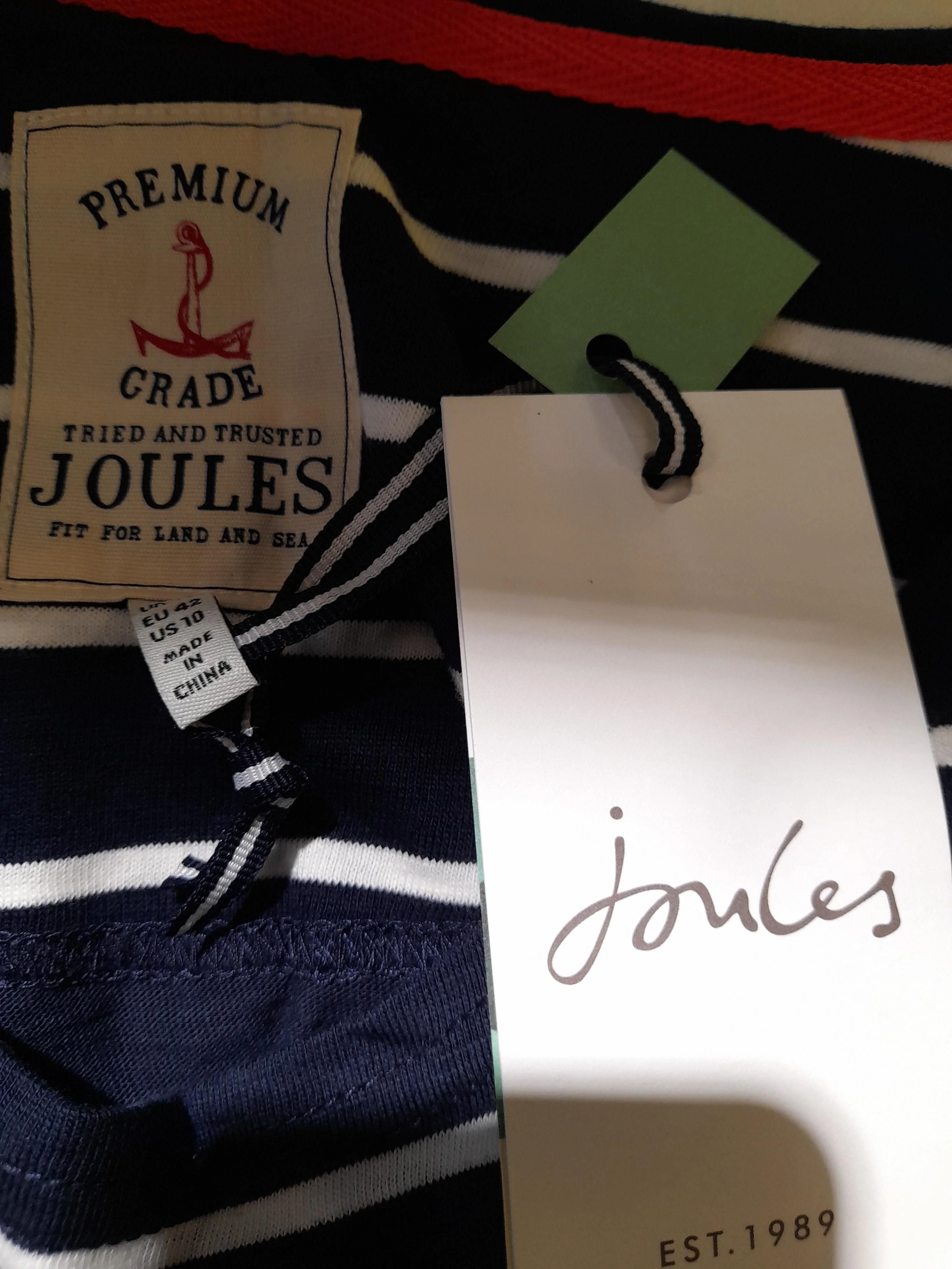 Joules T-Shirt Midi Dress UK10 in Blue - Image 5