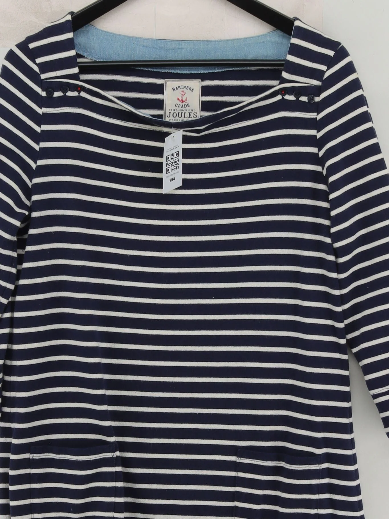 Joules T-Shirt Midi Dress UK16 in Blue - Image 3
