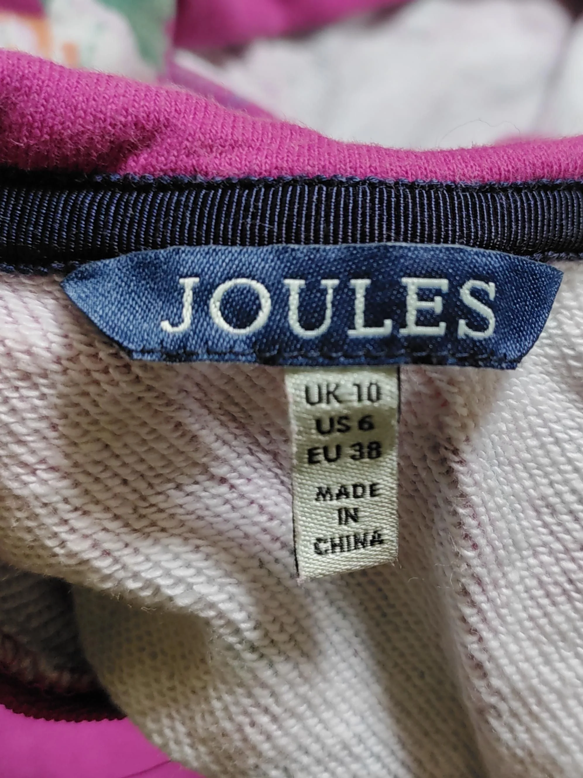 Joules T-Shirt Mini Dress UK10 in Pink - Image 5