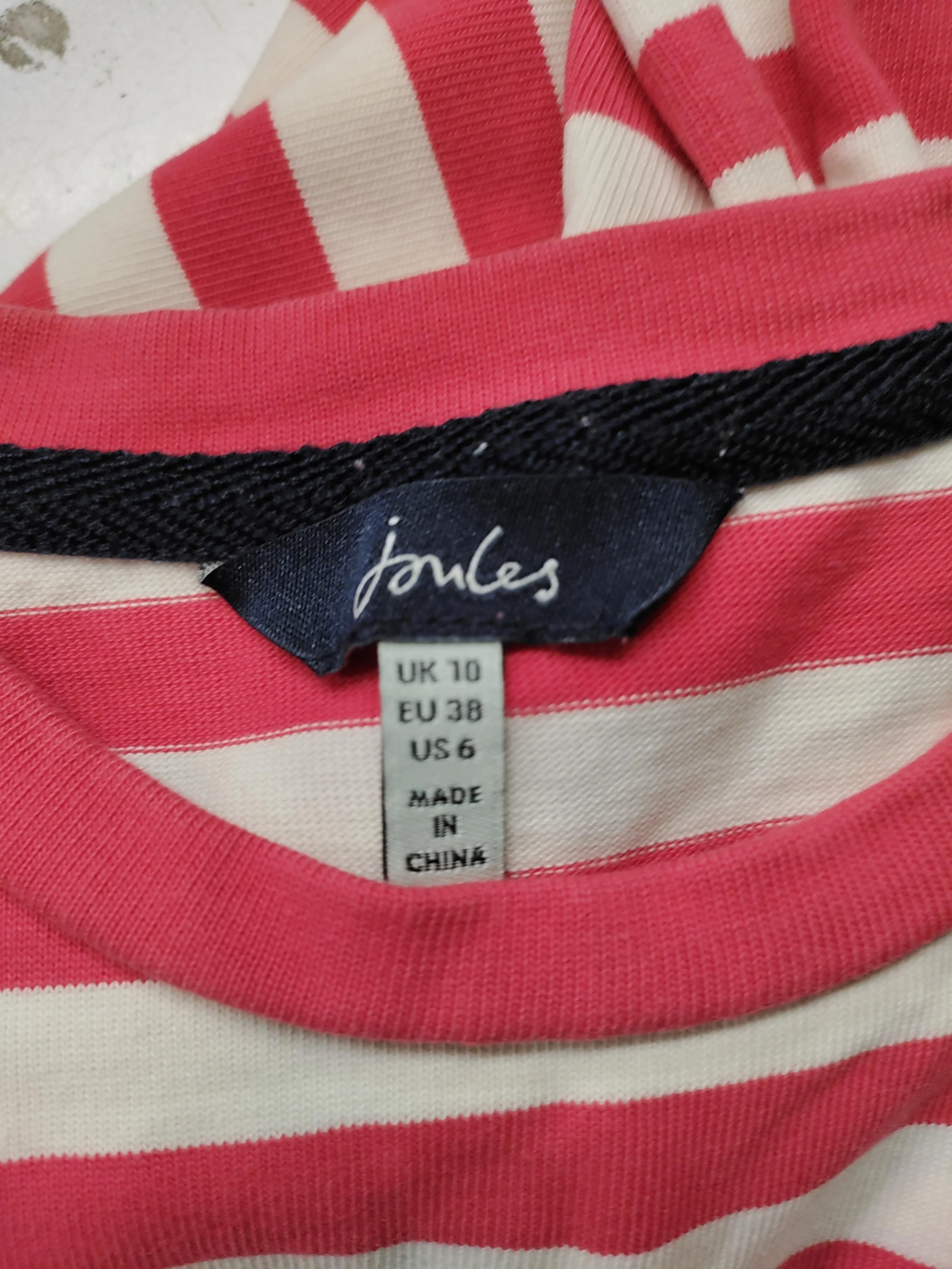 Joules T-Shirt Mini Dress UK10 in Red - Image 5