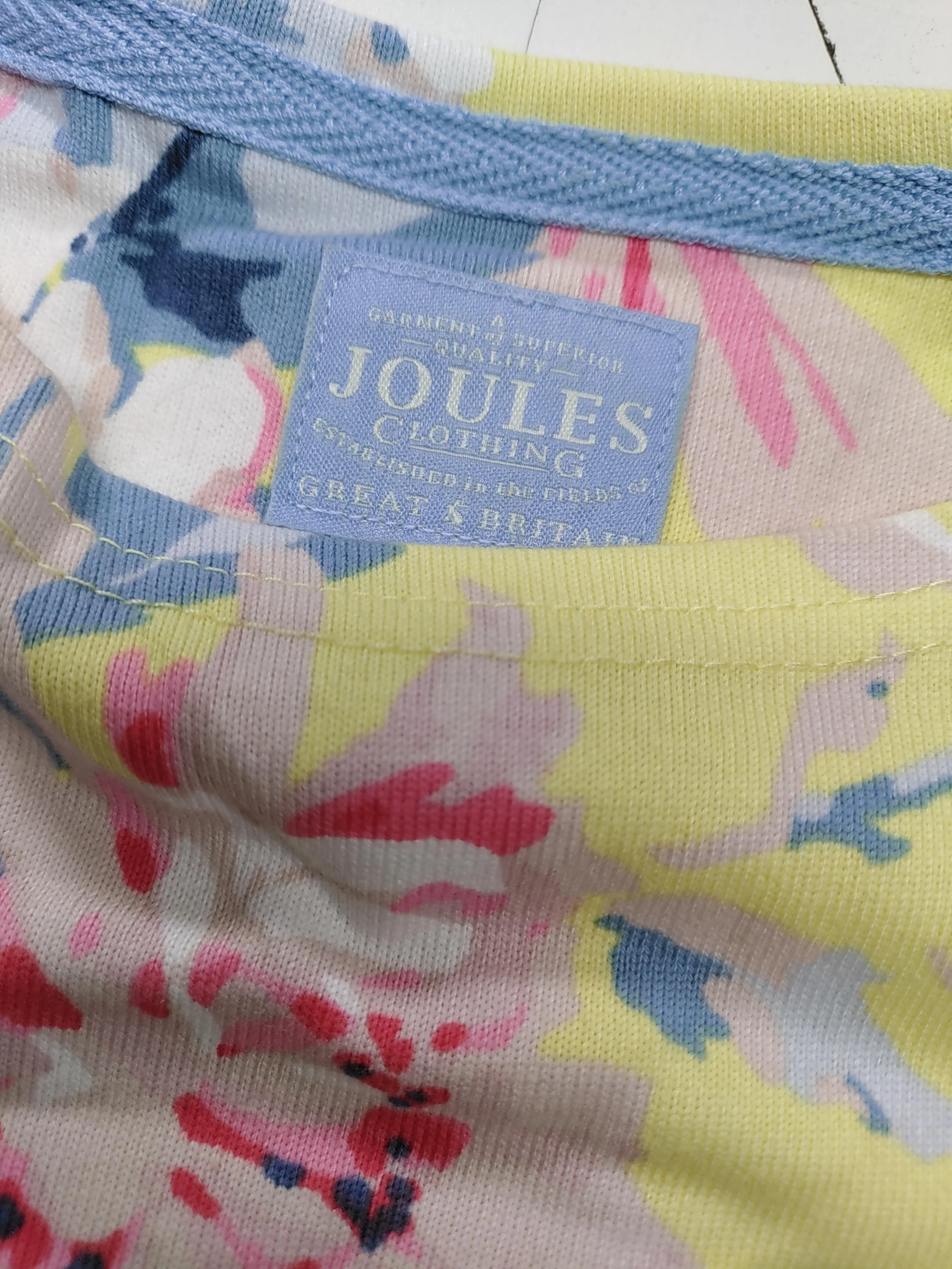 Joules T-Shirt Mini Dress UK10 in Yellow - Image 5
