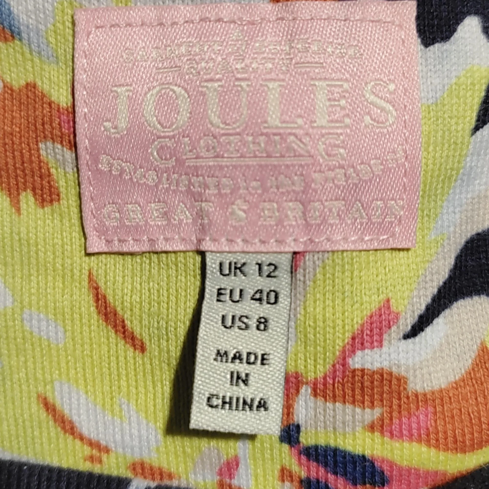 Joules T-Shirt Mini Dress UK12 in Multi - Image 5