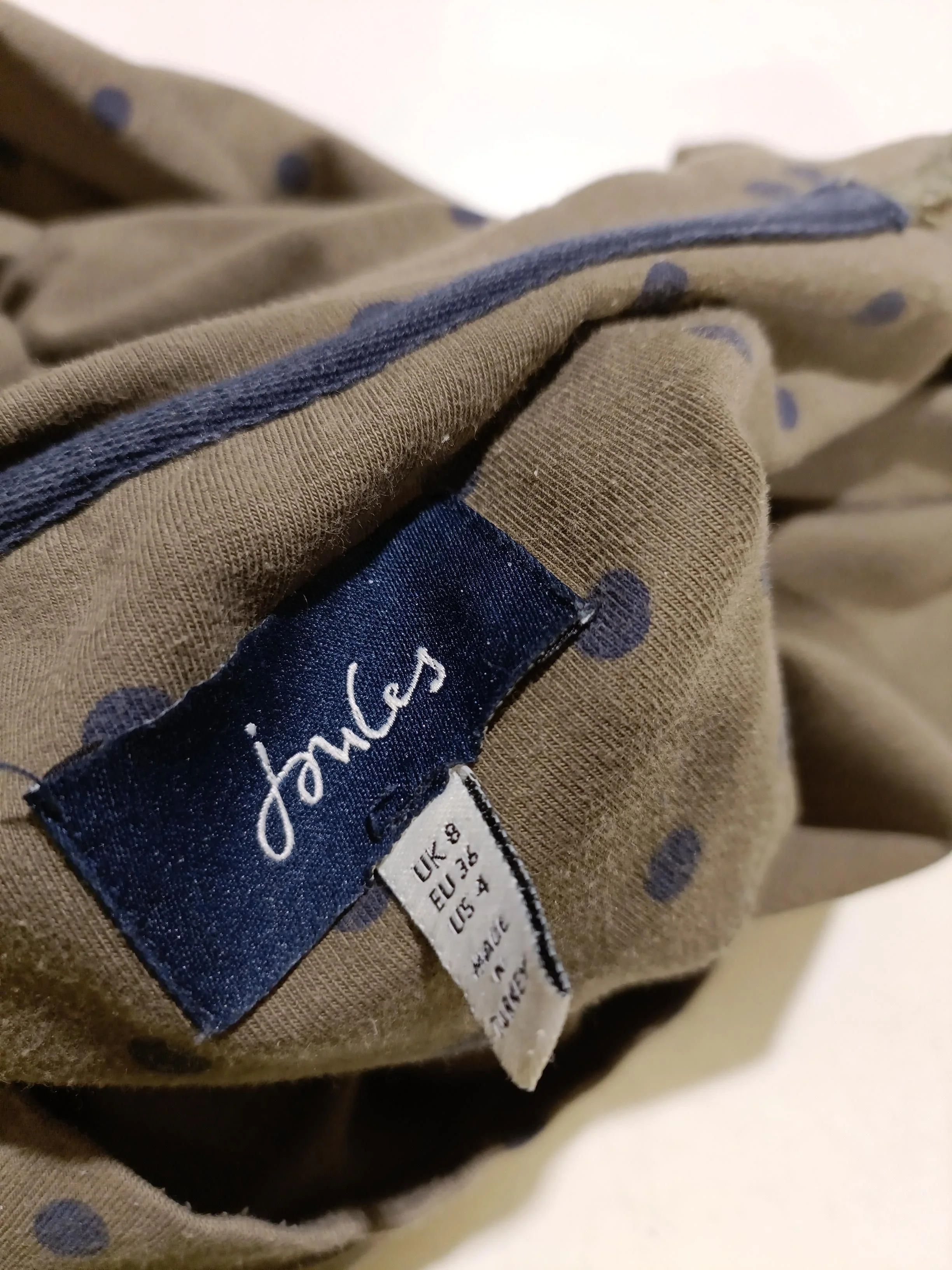 Joules T-Shirt Mini Dress UK8 in Green - Image 5