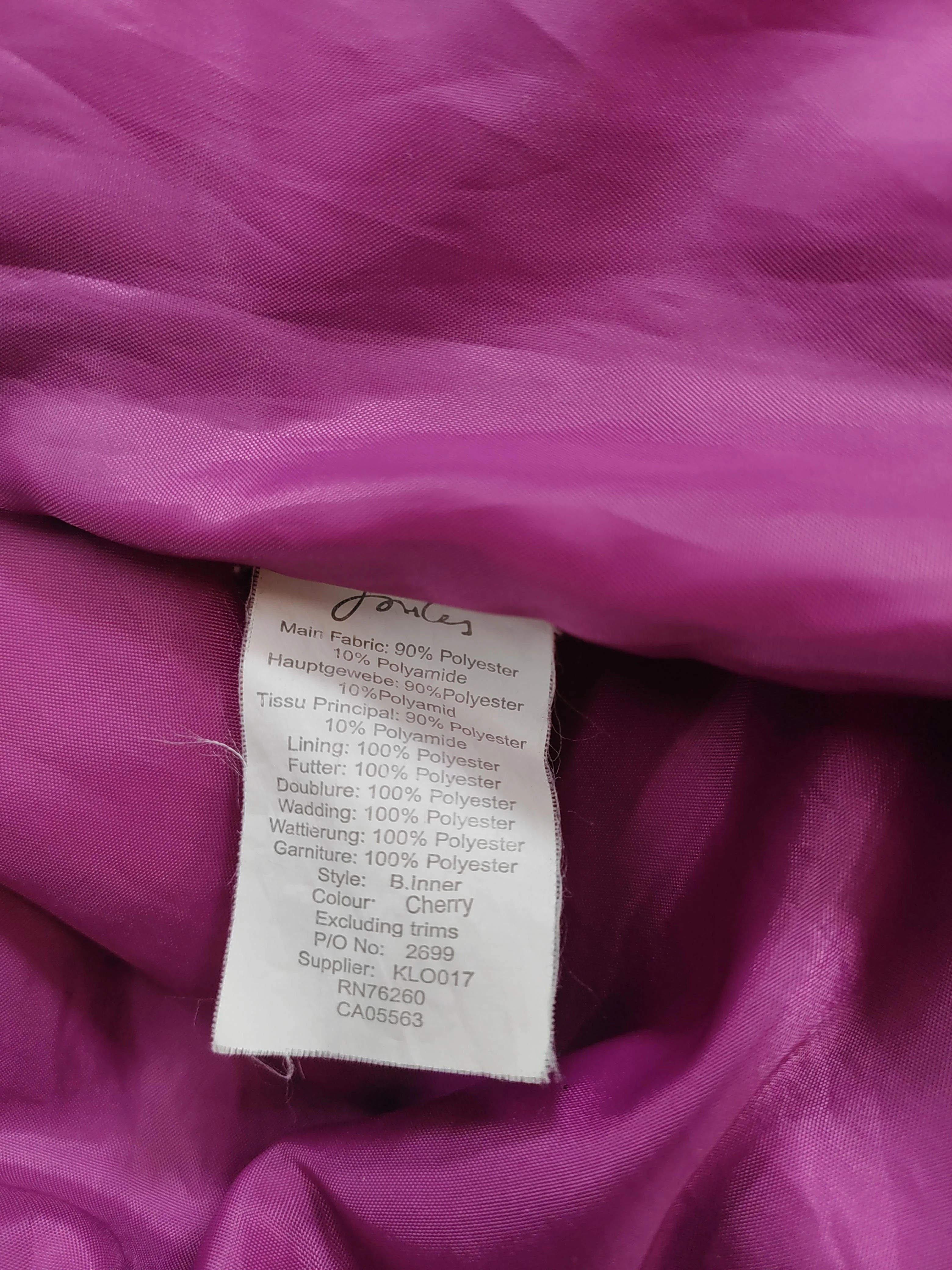 Joules Windbreaker jacket pink - Image 6