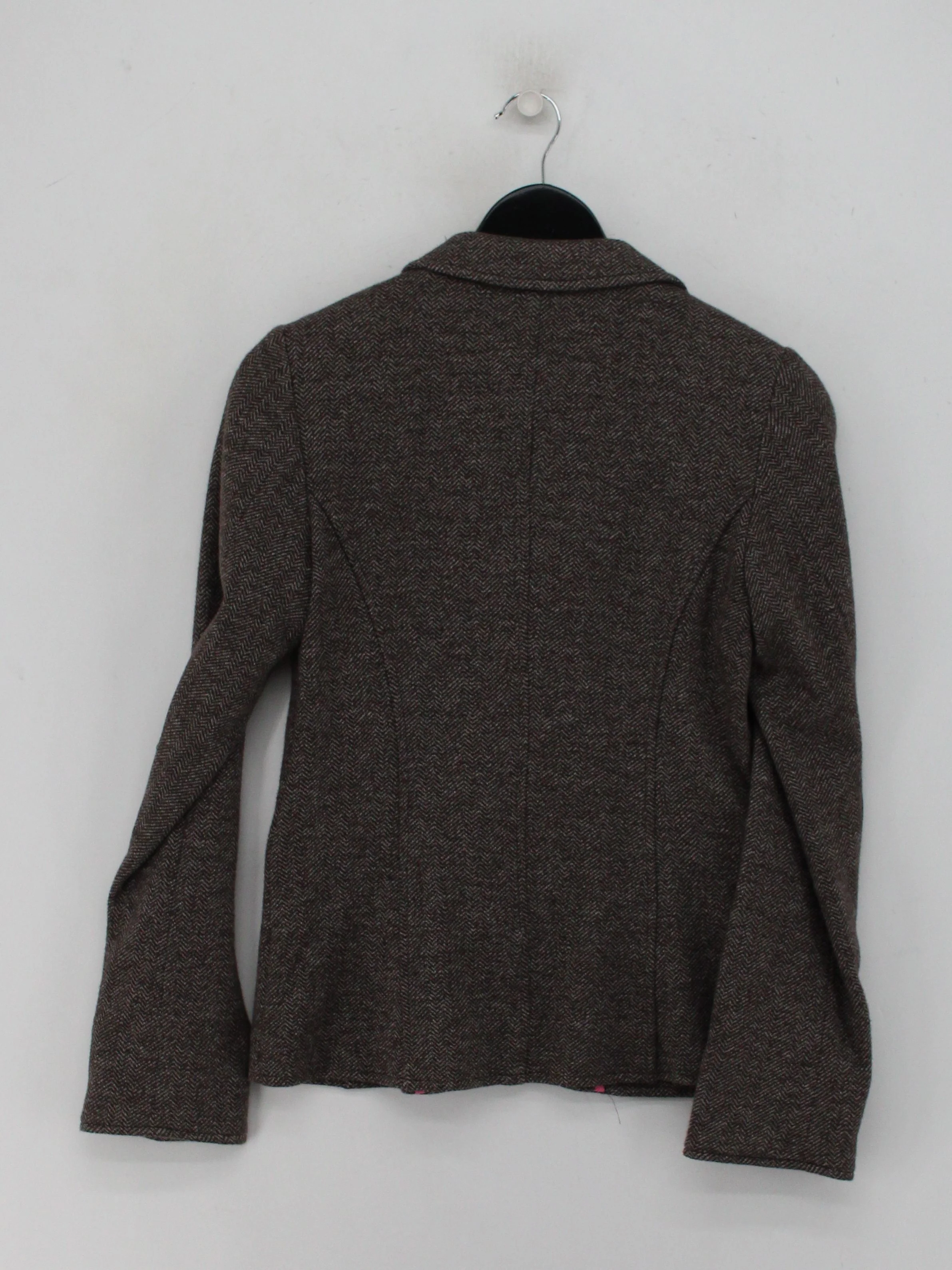 Joules Women's Blazer S Brown Cotton with Polyamide Overcoat - Image 2