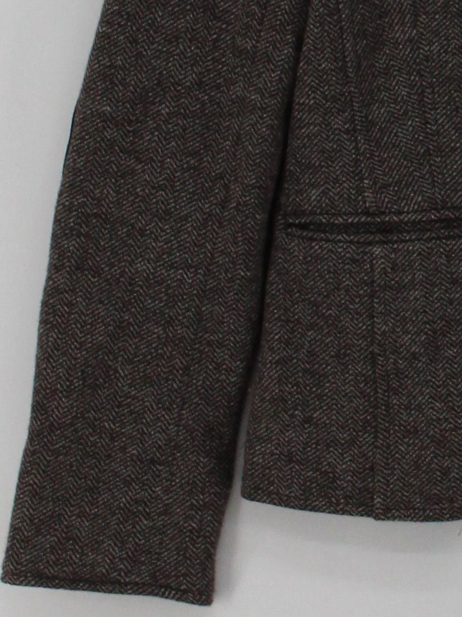 Joules Women's Blazer S Brown Cotton with Polyamide Overcoat - Image 4