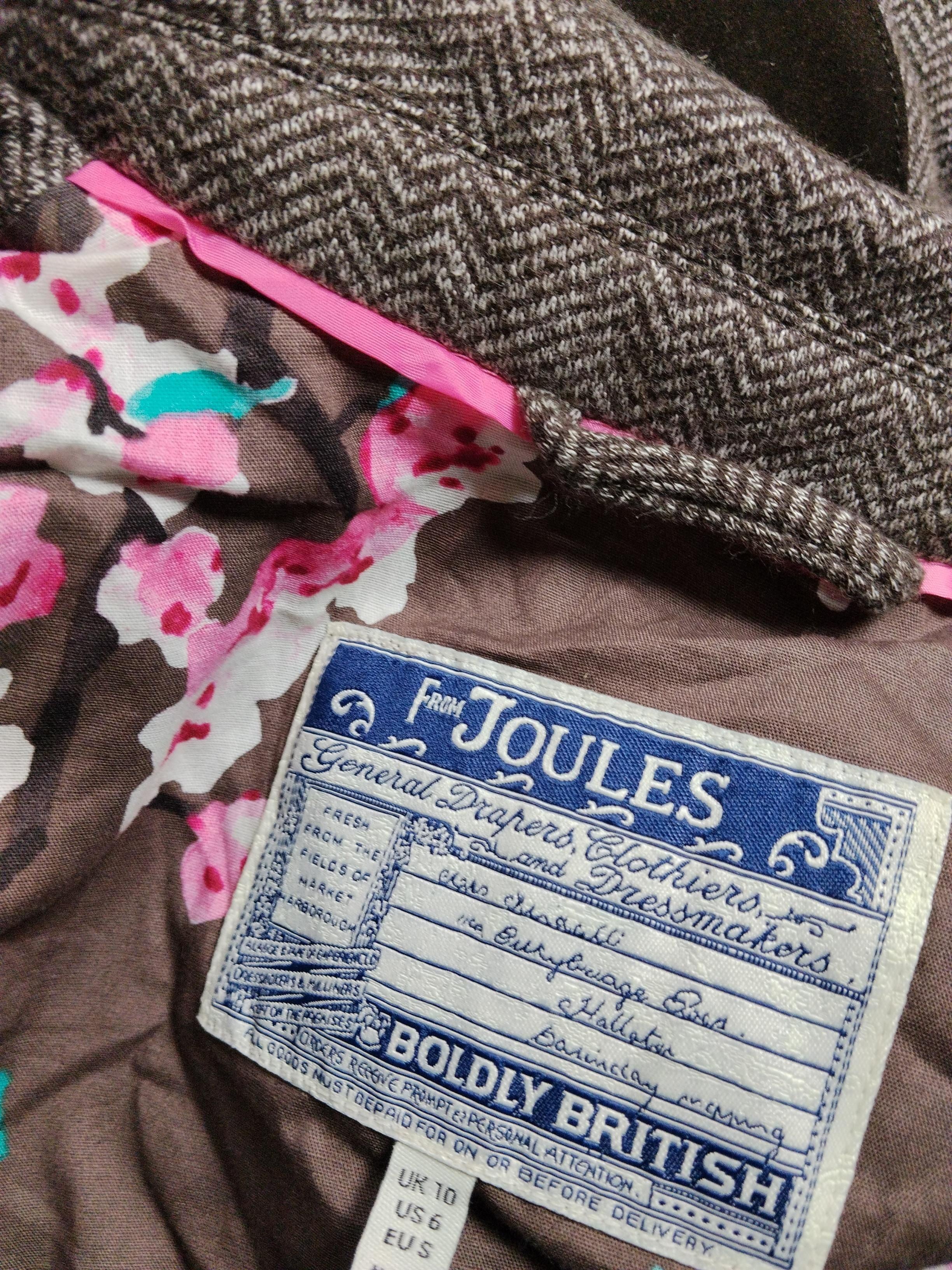 Joules Women's Blazer S Brown Cotton with Polyamide Overcoat - Image 5