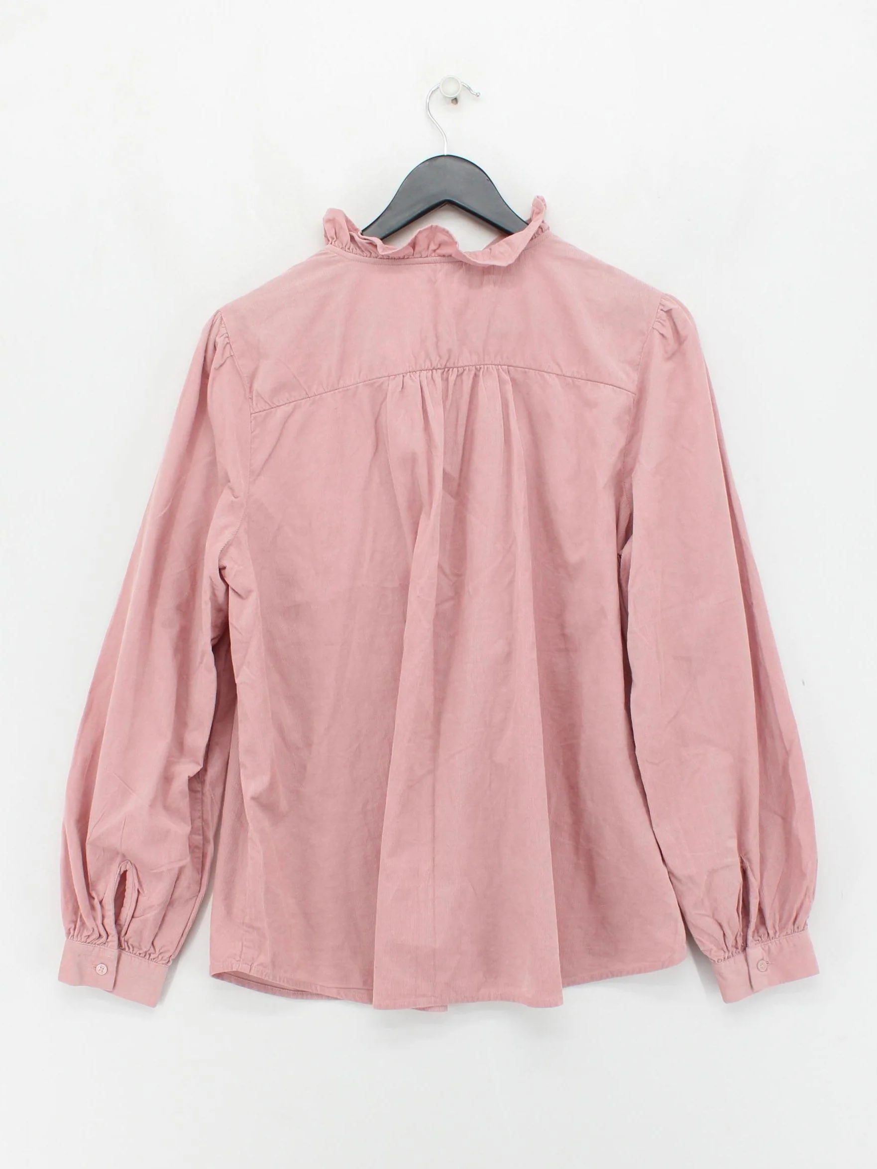 Joules Women's Blouse L Pink 100% Cotton Long Sleeve High Neck Basic - Image 2